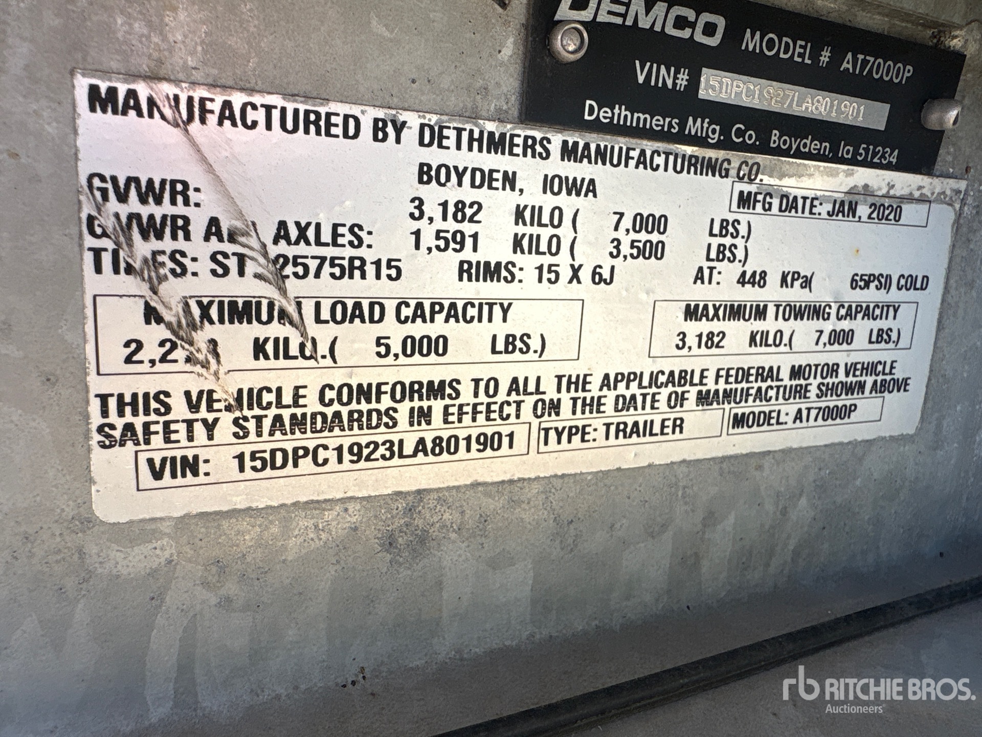 2020 Demco AT7000P