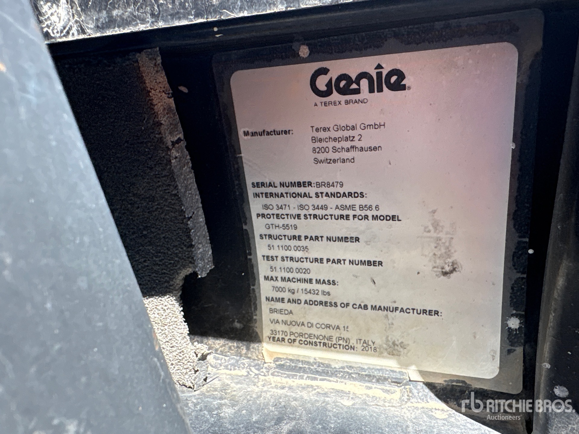 2018 Genie GTH-5519