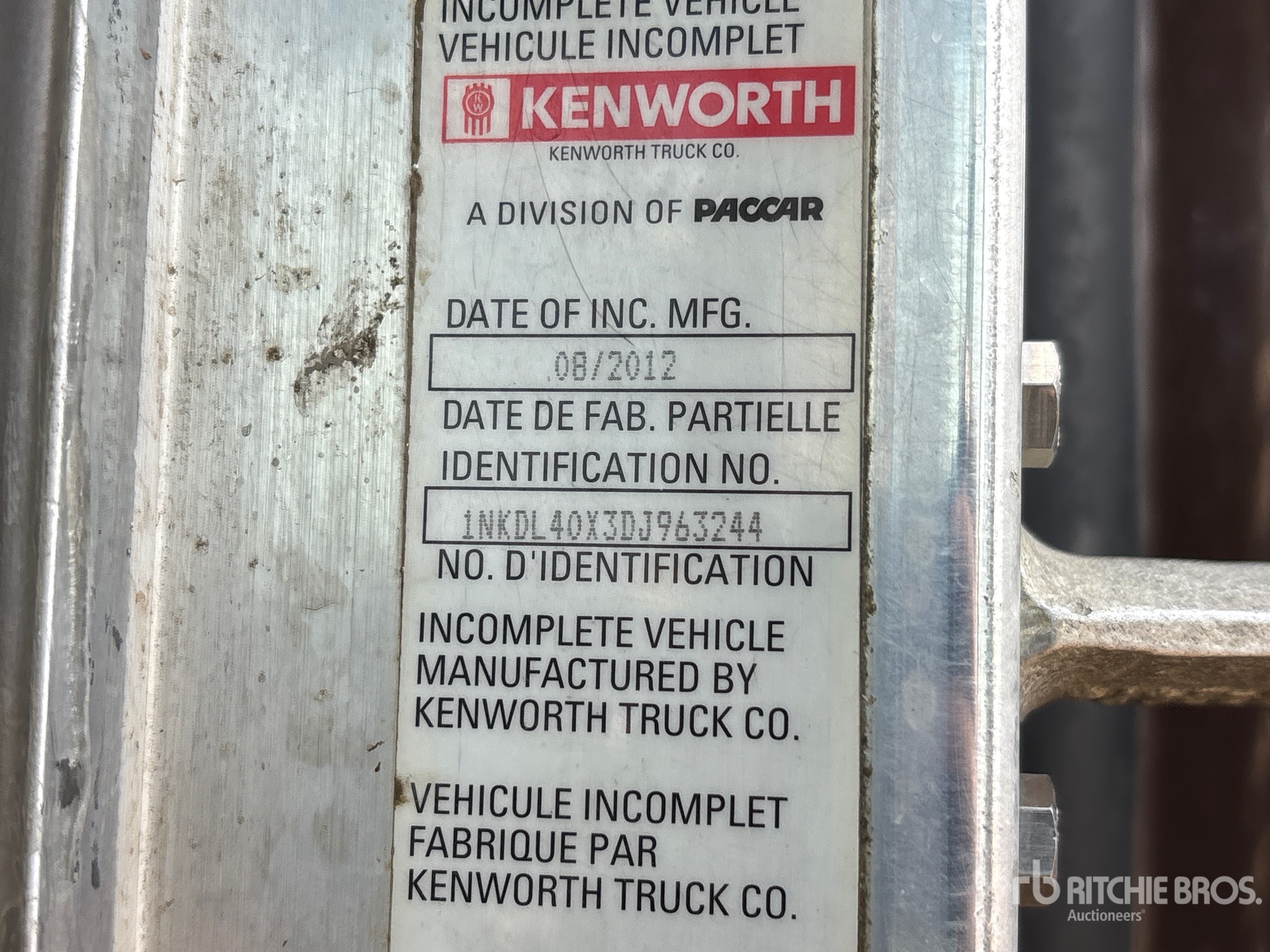 2013 Kenworth T800