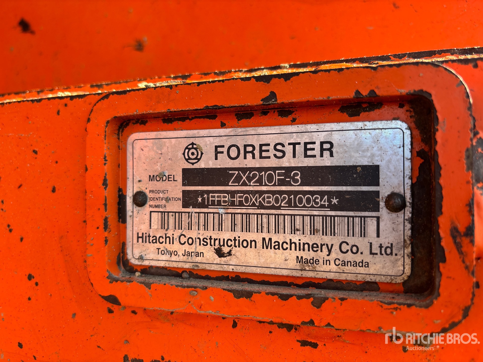 2011 Hitachi ZX210F-3