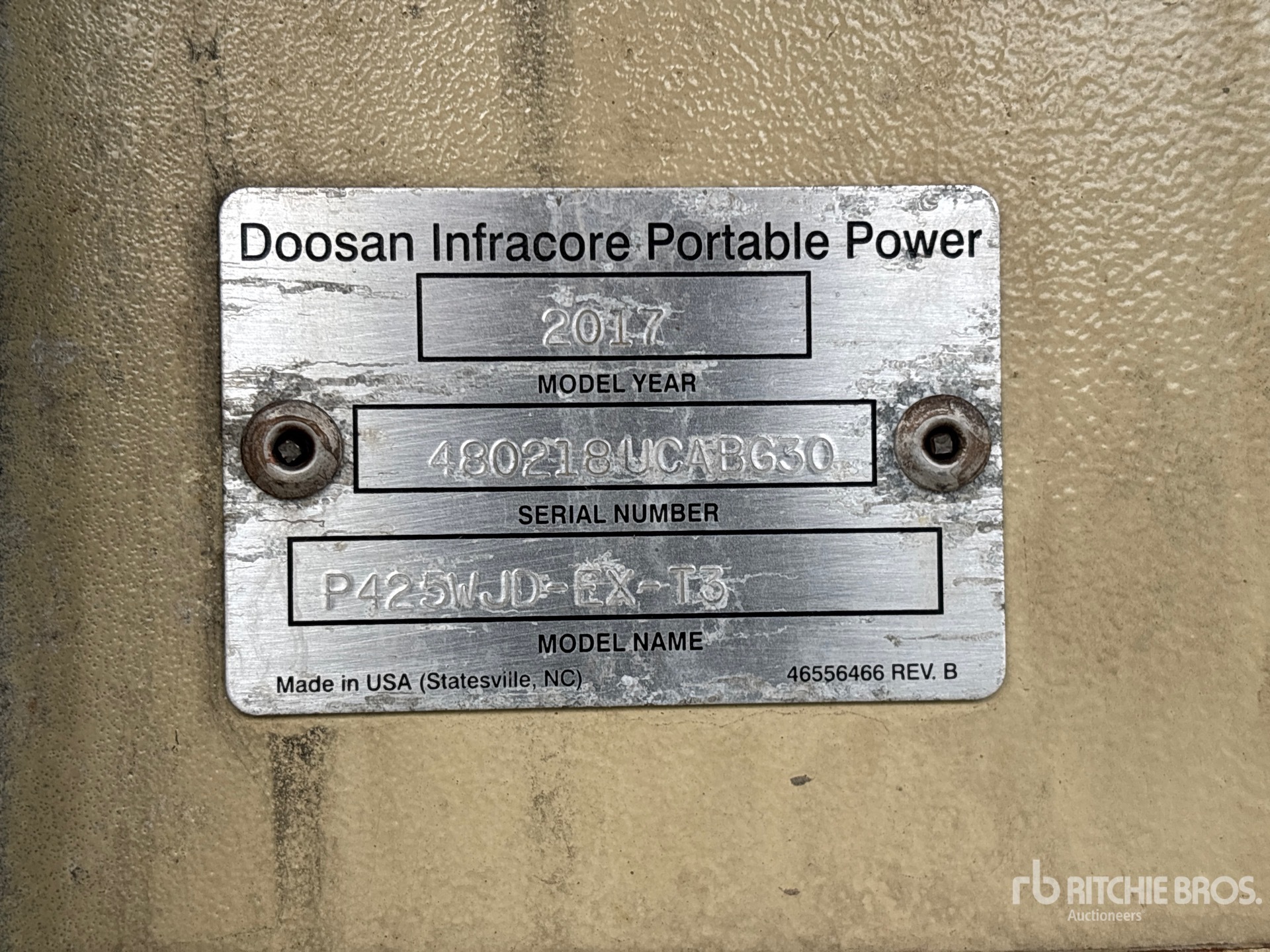 2017 Doosan Portable Power P425