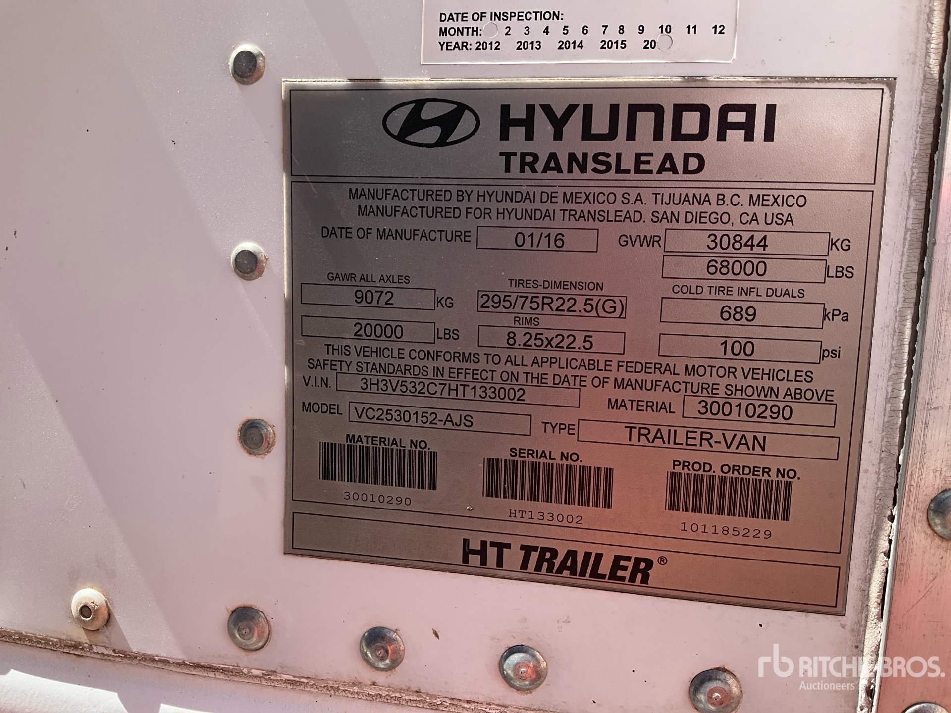 2017 Hyundai VC2530152-AJS