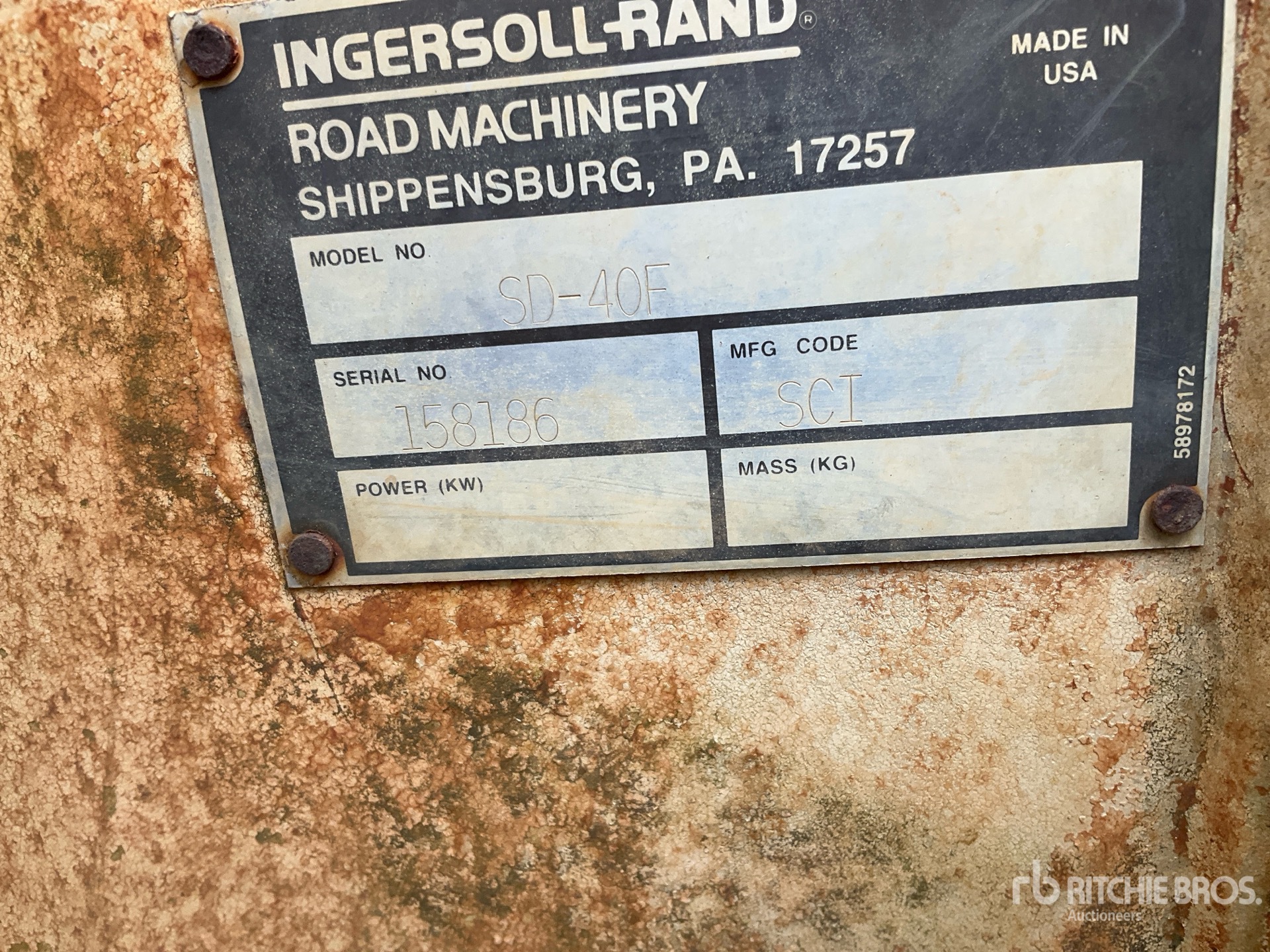 1999 Ingersoll Rand SD40F