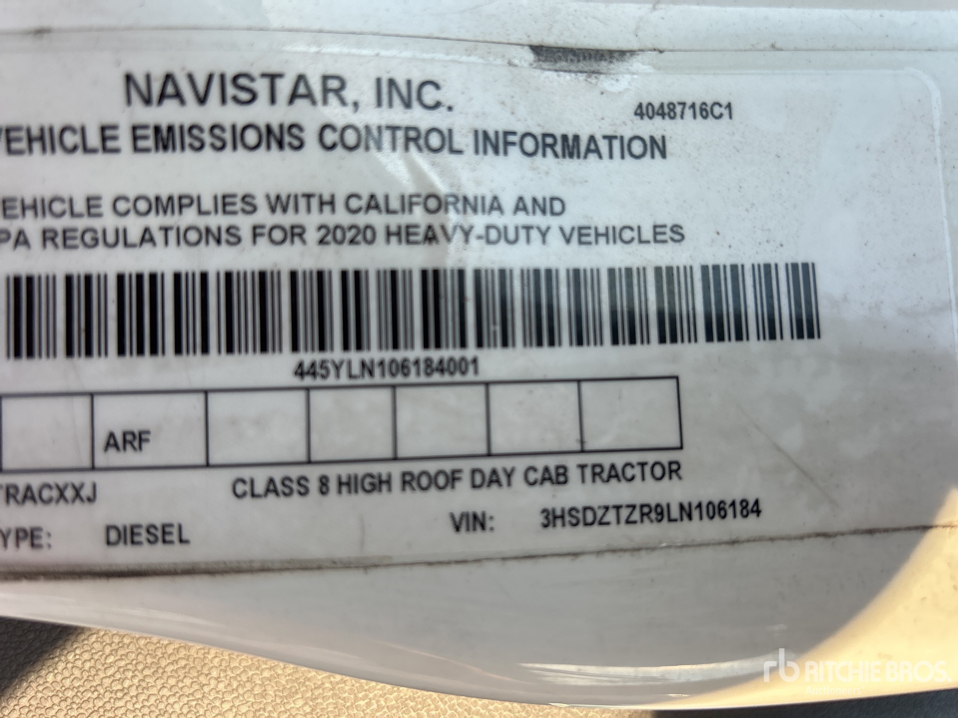 2020 International LT625