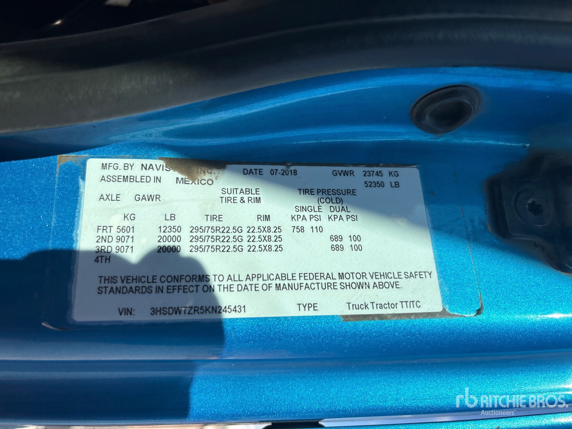 2019 International RH613