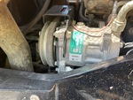 Engine with A/C Compressor