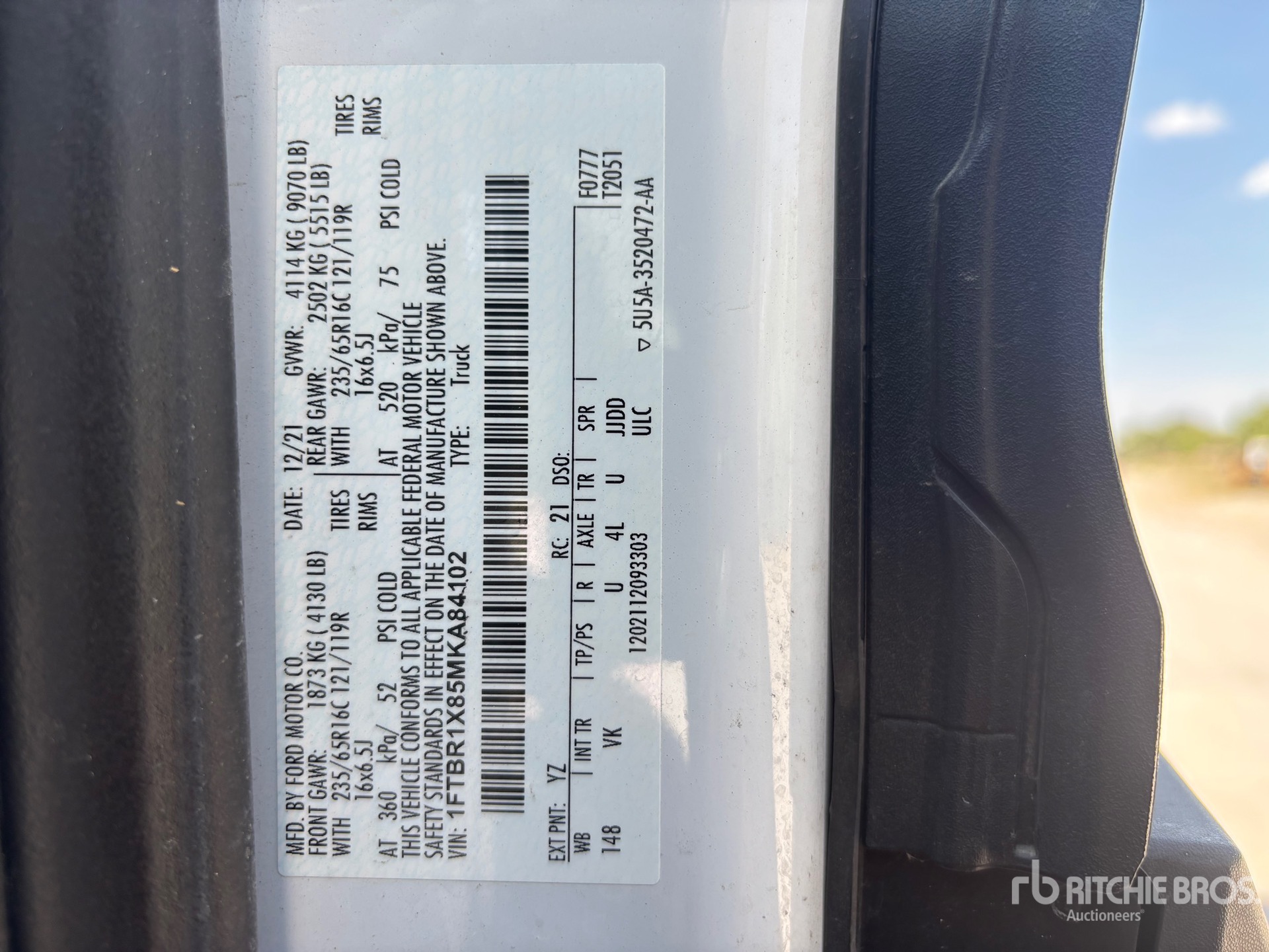 2021 Ford TRANSIT 250