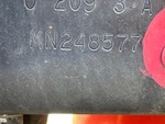 General Appearance with Frame Stamp Serial Number/VIN Photo