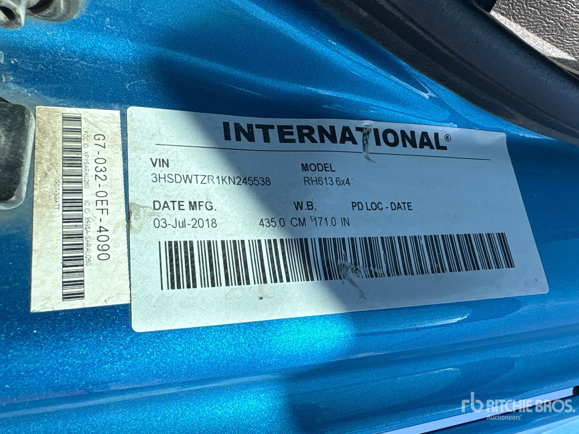 2019 International RH613