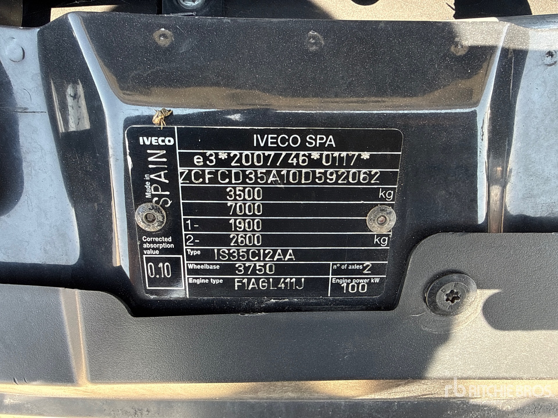 2017 Iveco DAILY 35C12
