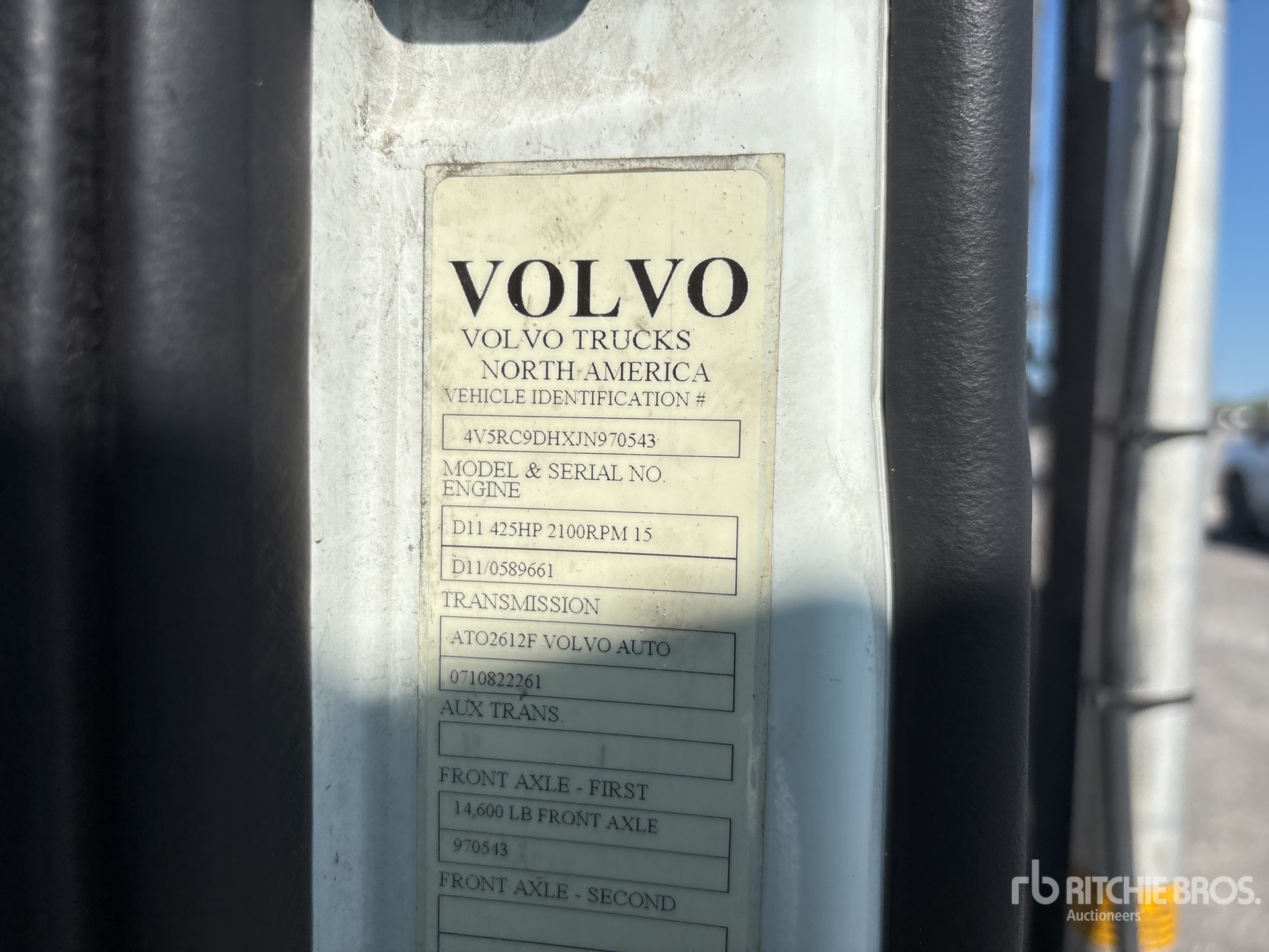 2018 Volvo VAH