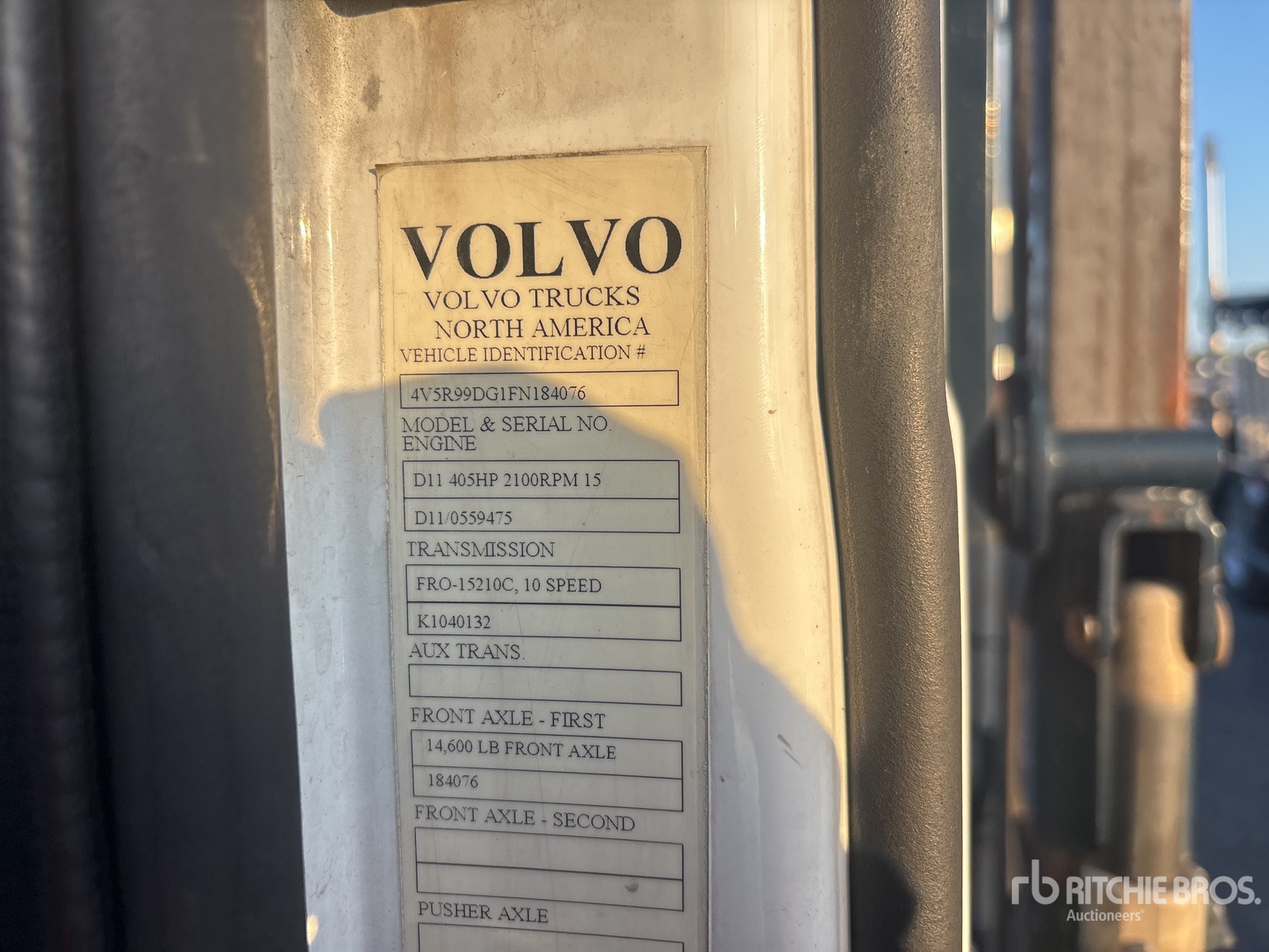 2015 Volvo VAH