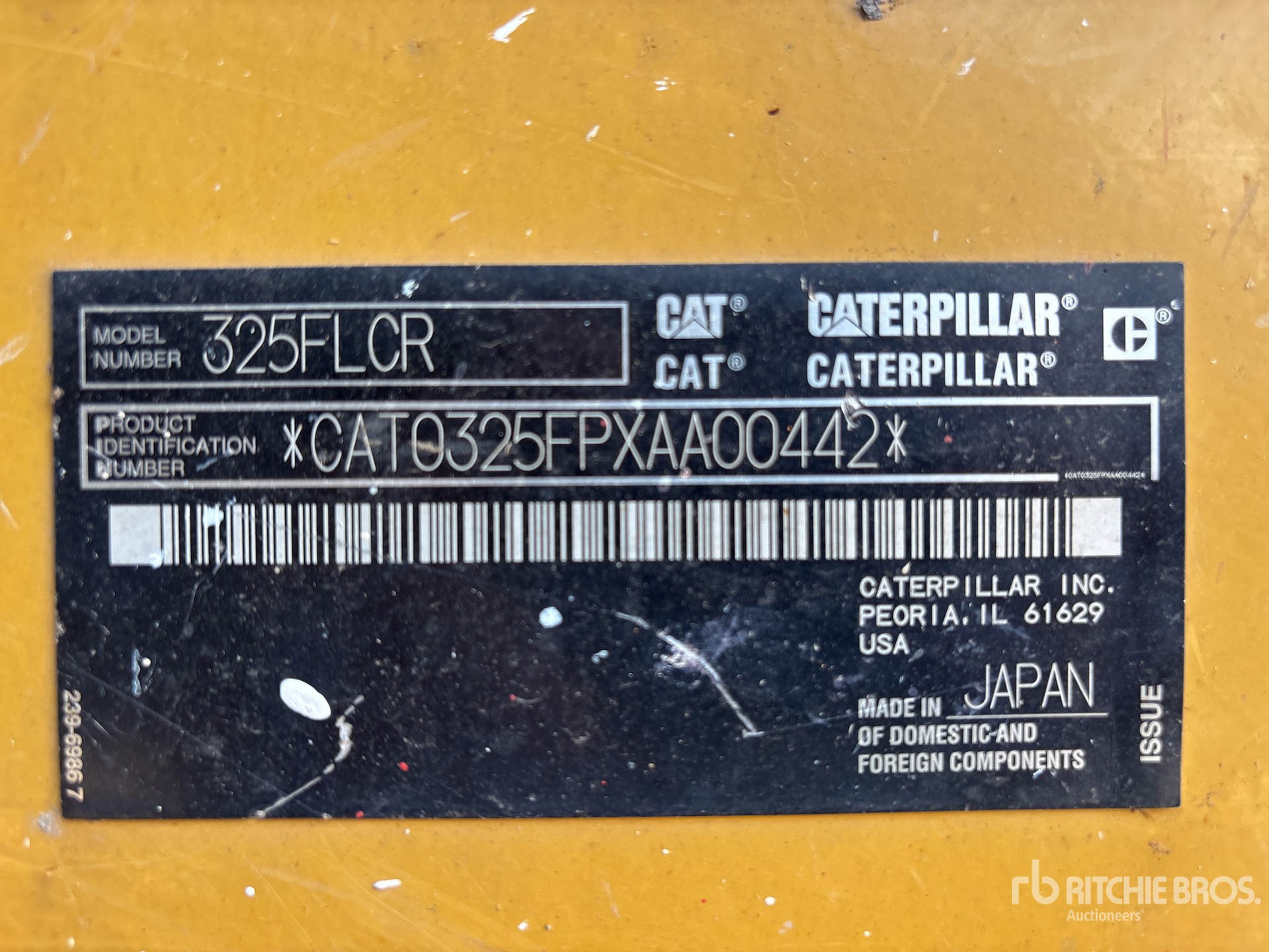 2016 Caterpillar 325F