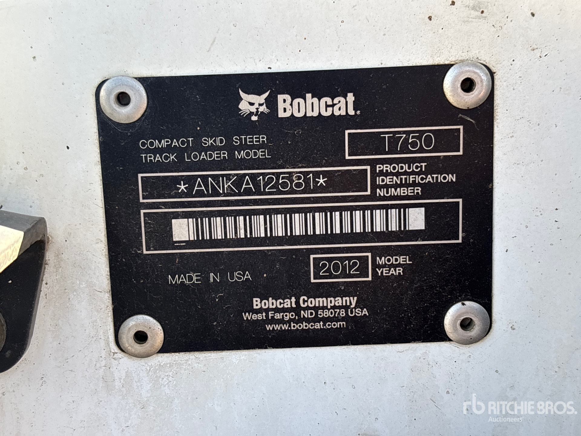 2012 Bobcat T750
