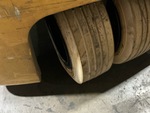 Chassis Lift with Left Rear Tire