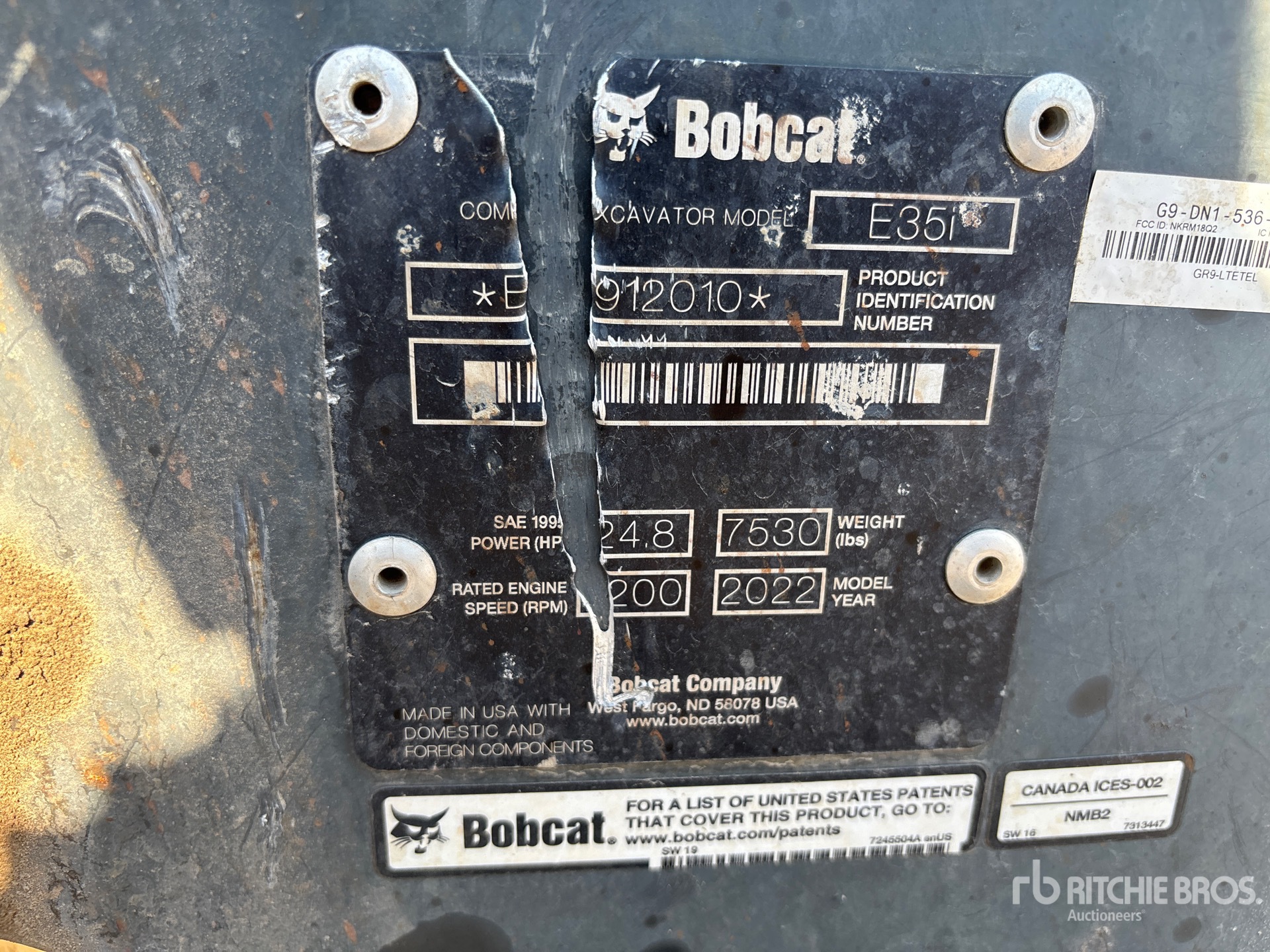 2022 Bobcat E35I