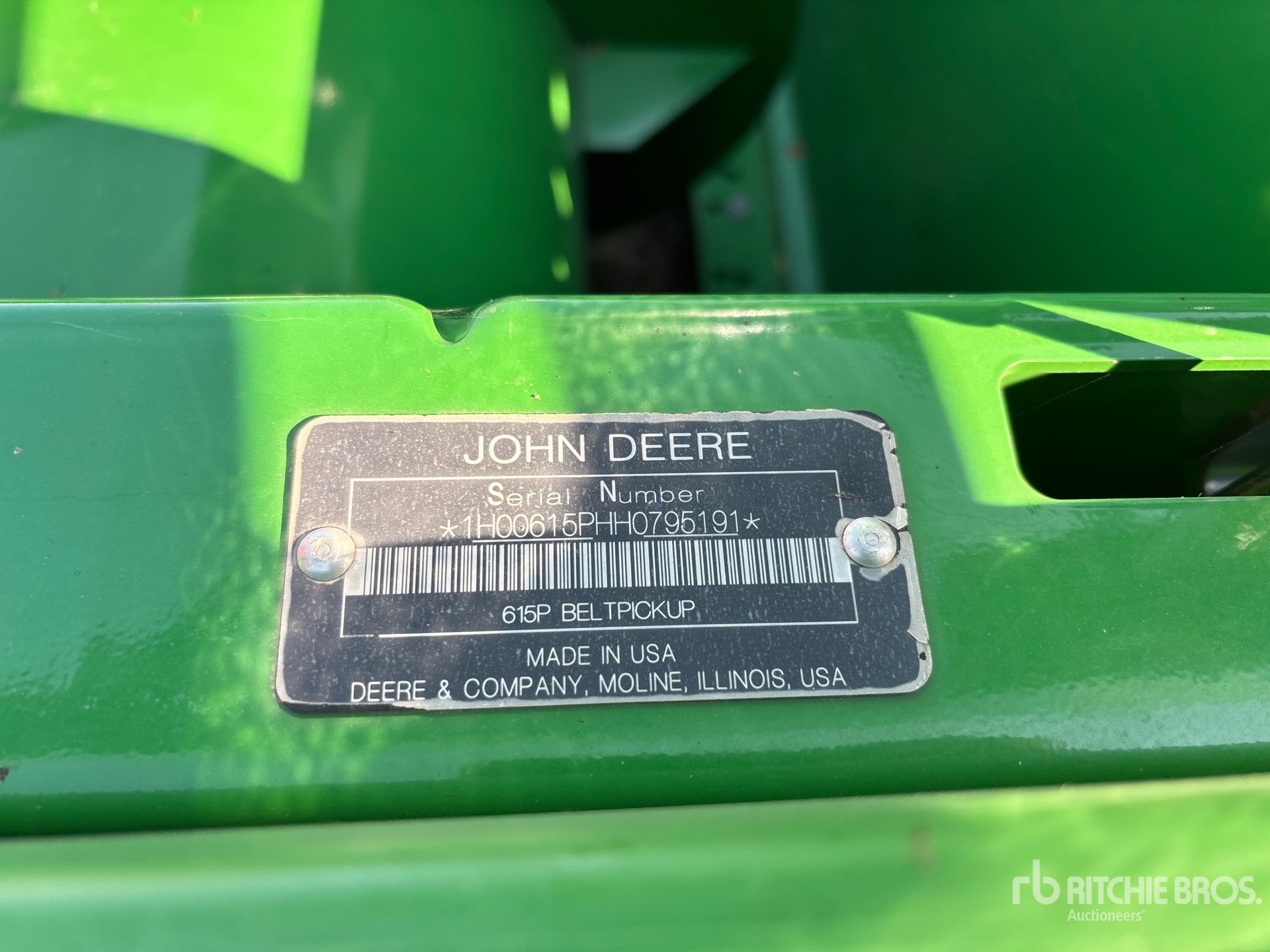 2017 John Deere 615P