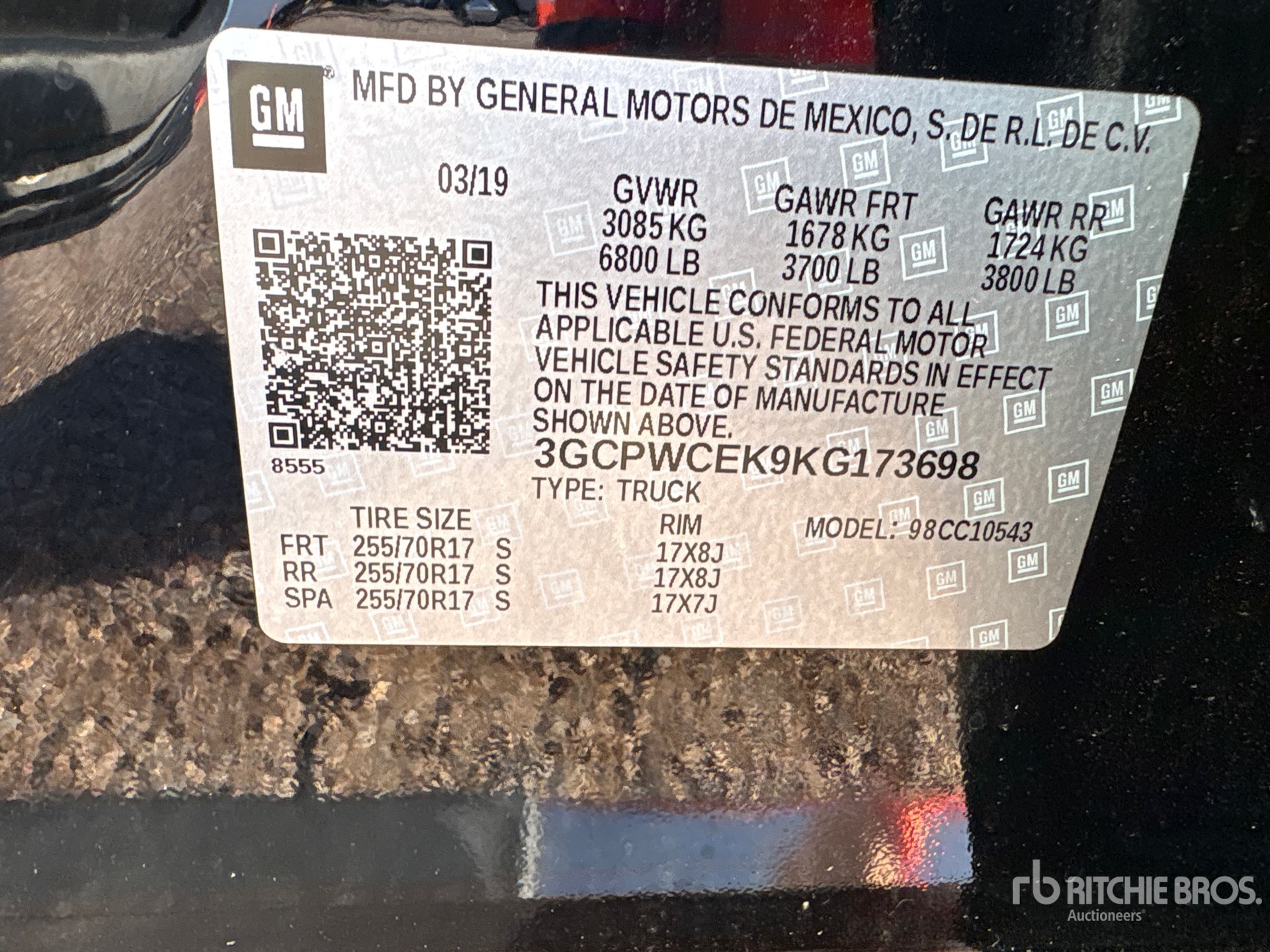 2019 Chevrolet SILVERADO 1500