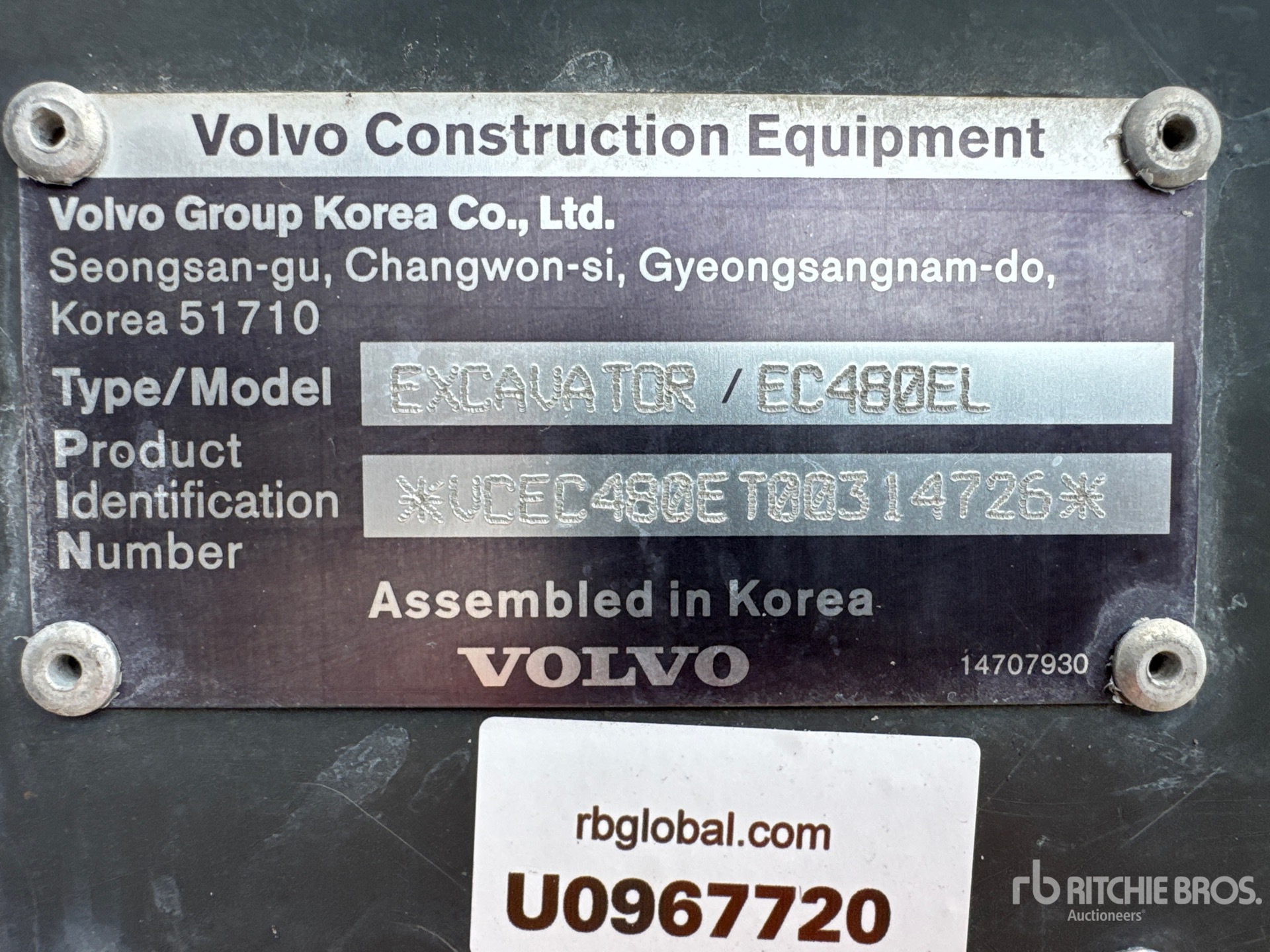 2021 Volvo EC480E