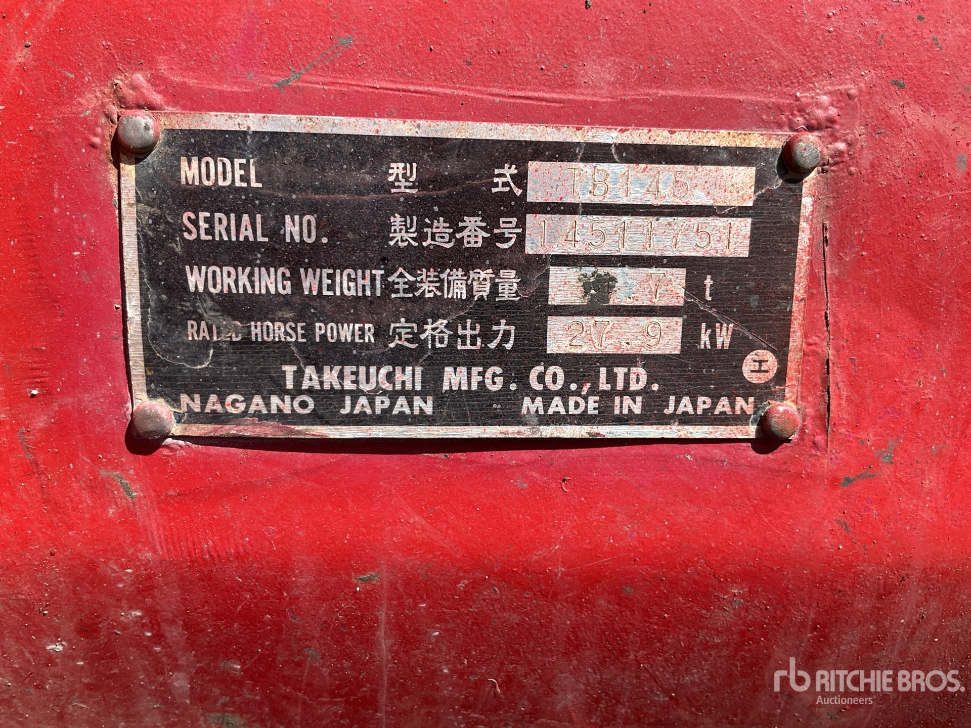 2002 Takeuchi TB145