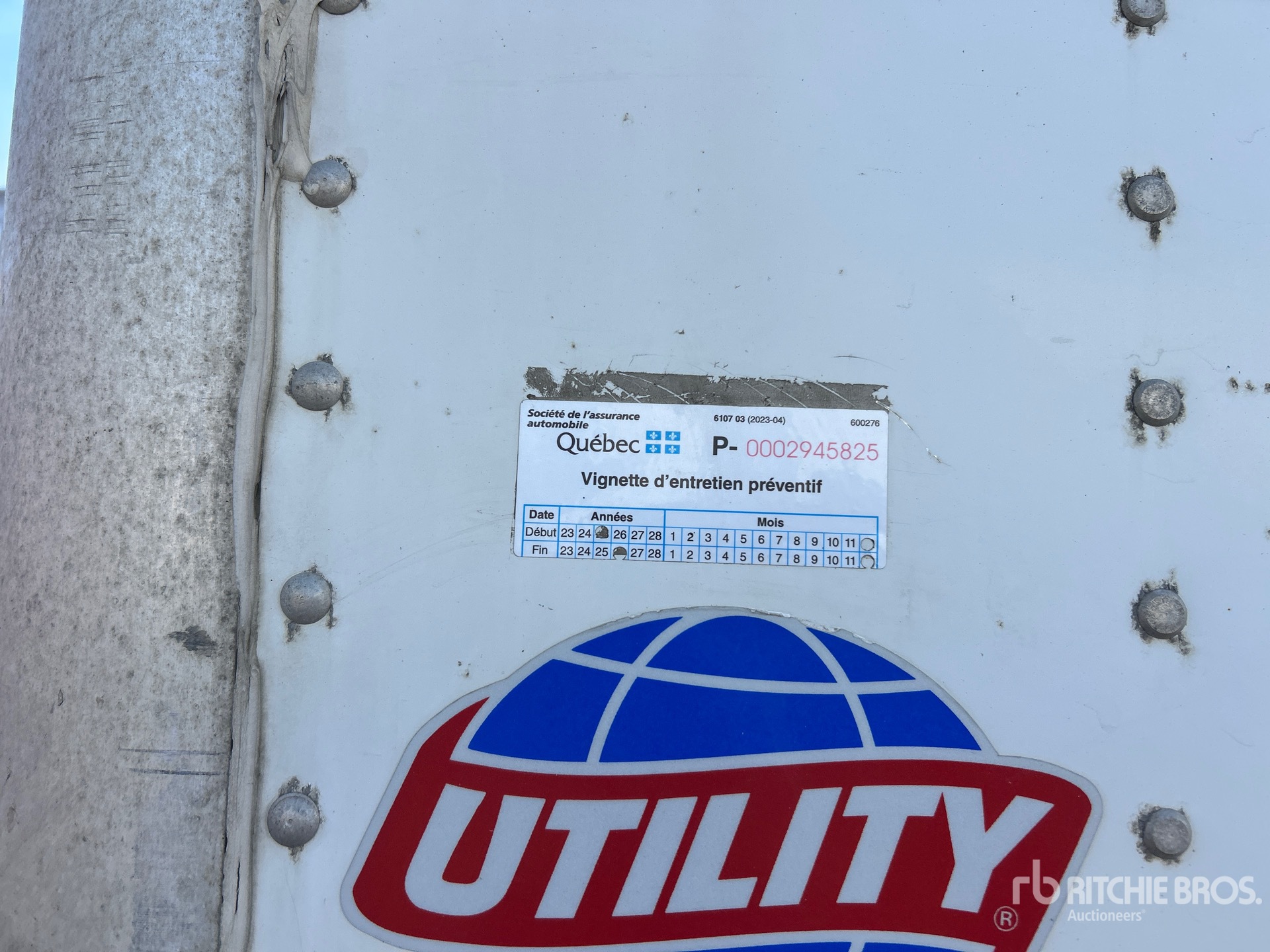 2015 Utility 53 FT T/A