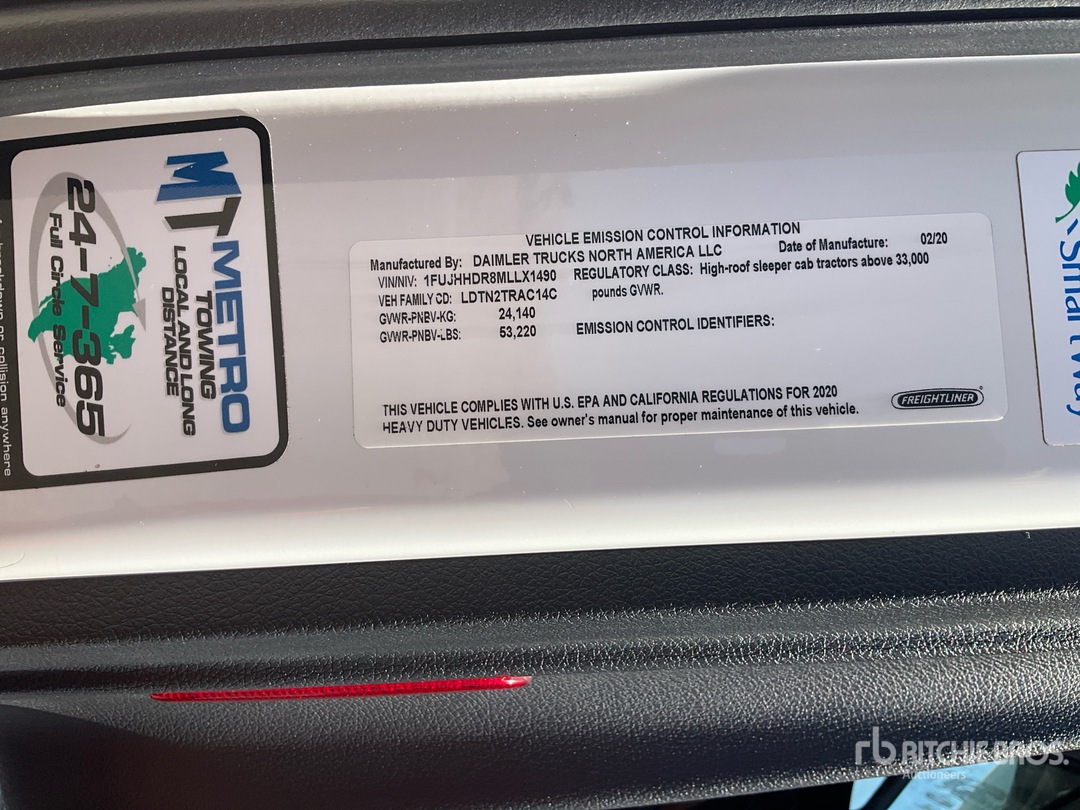 2021 Freightliner CASCADIA 126