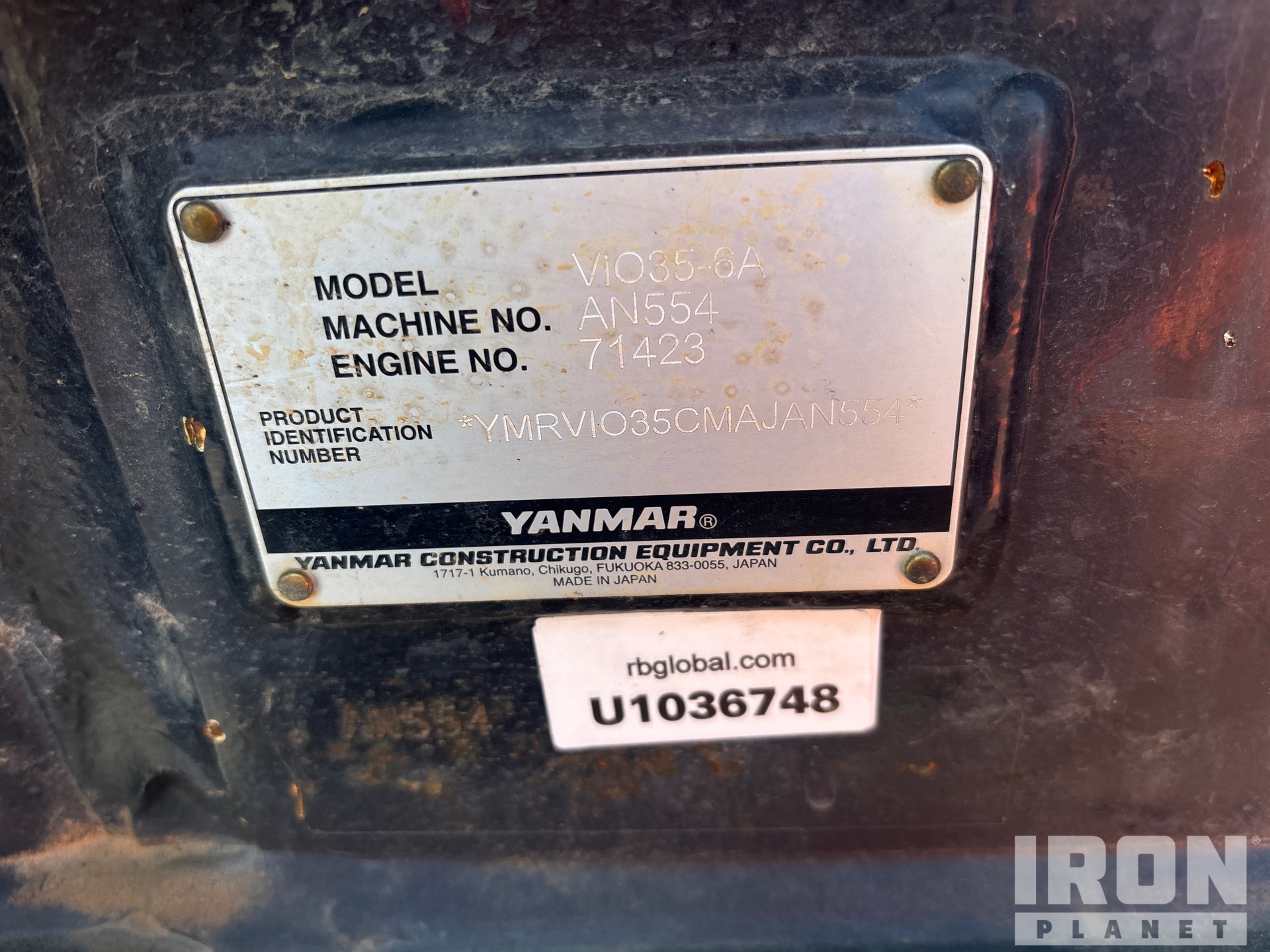 2021 Yanmar VIO35-6A