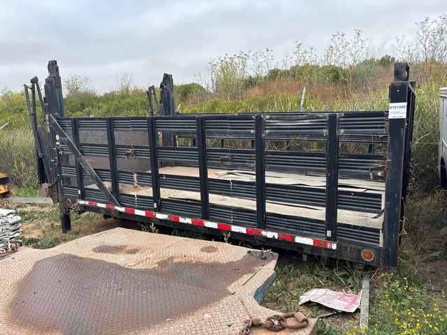 Waltco 16' Flatbed with Lift gate and stake sides Truck Flatbed Body Waltco 16' Flatbed with Lift gate and stake sides Truck Flatbed Body