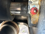 Undercarriage with Left Track Tensioner