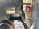 Undercarriage with Left Track Tensioner