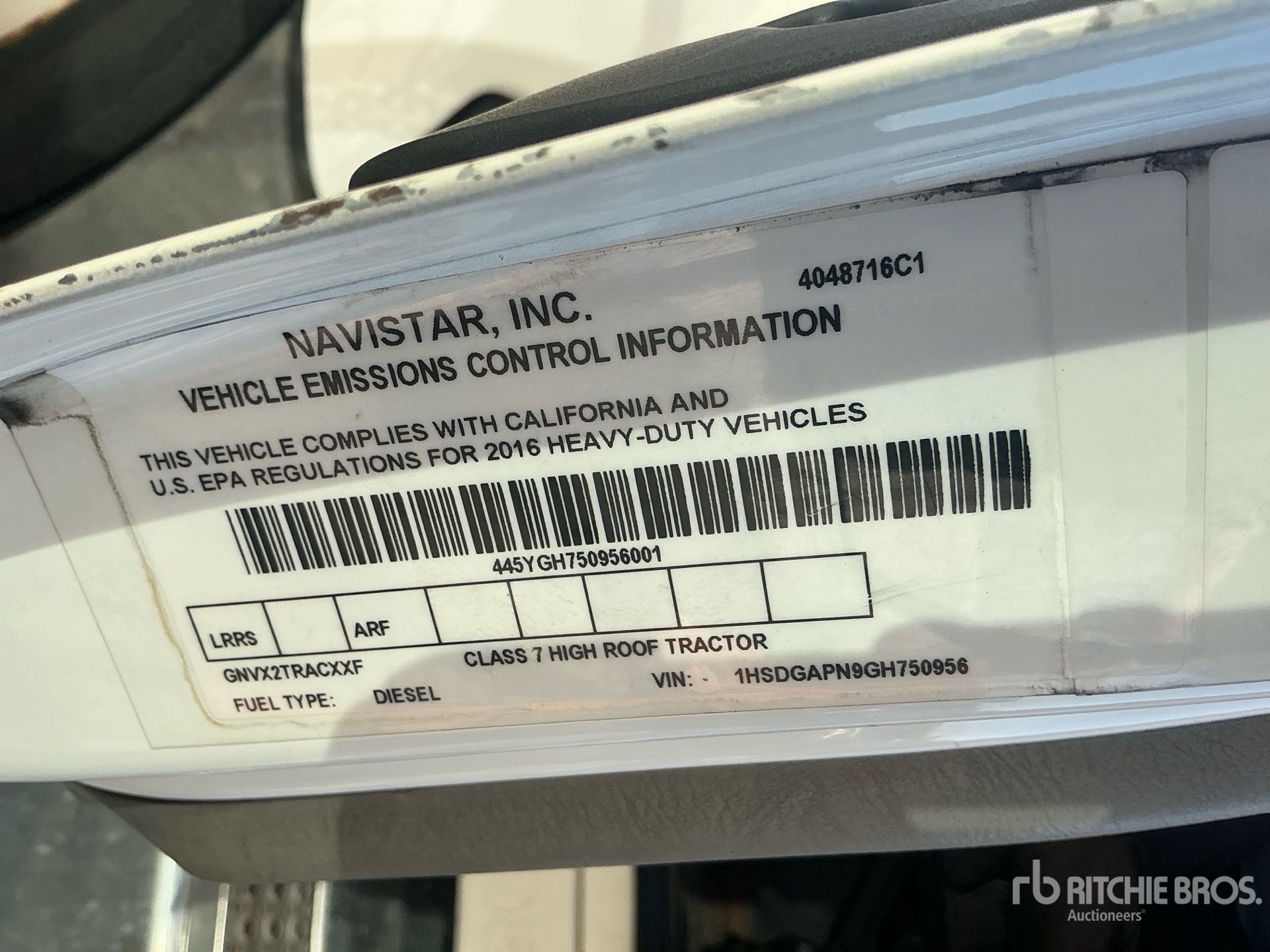 2016 International PROSTAR 122