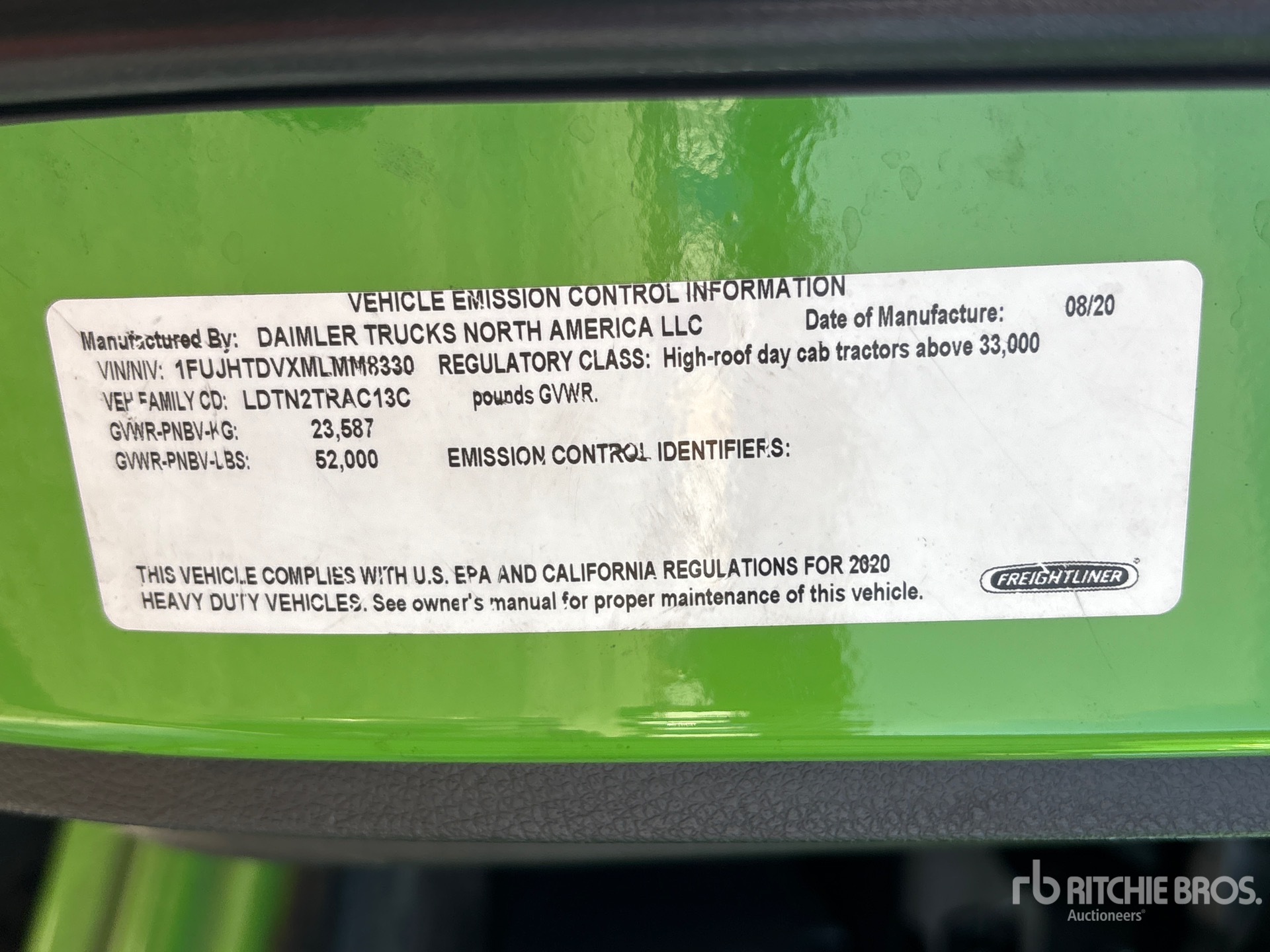 2021 Freightliner CASCADIA 116