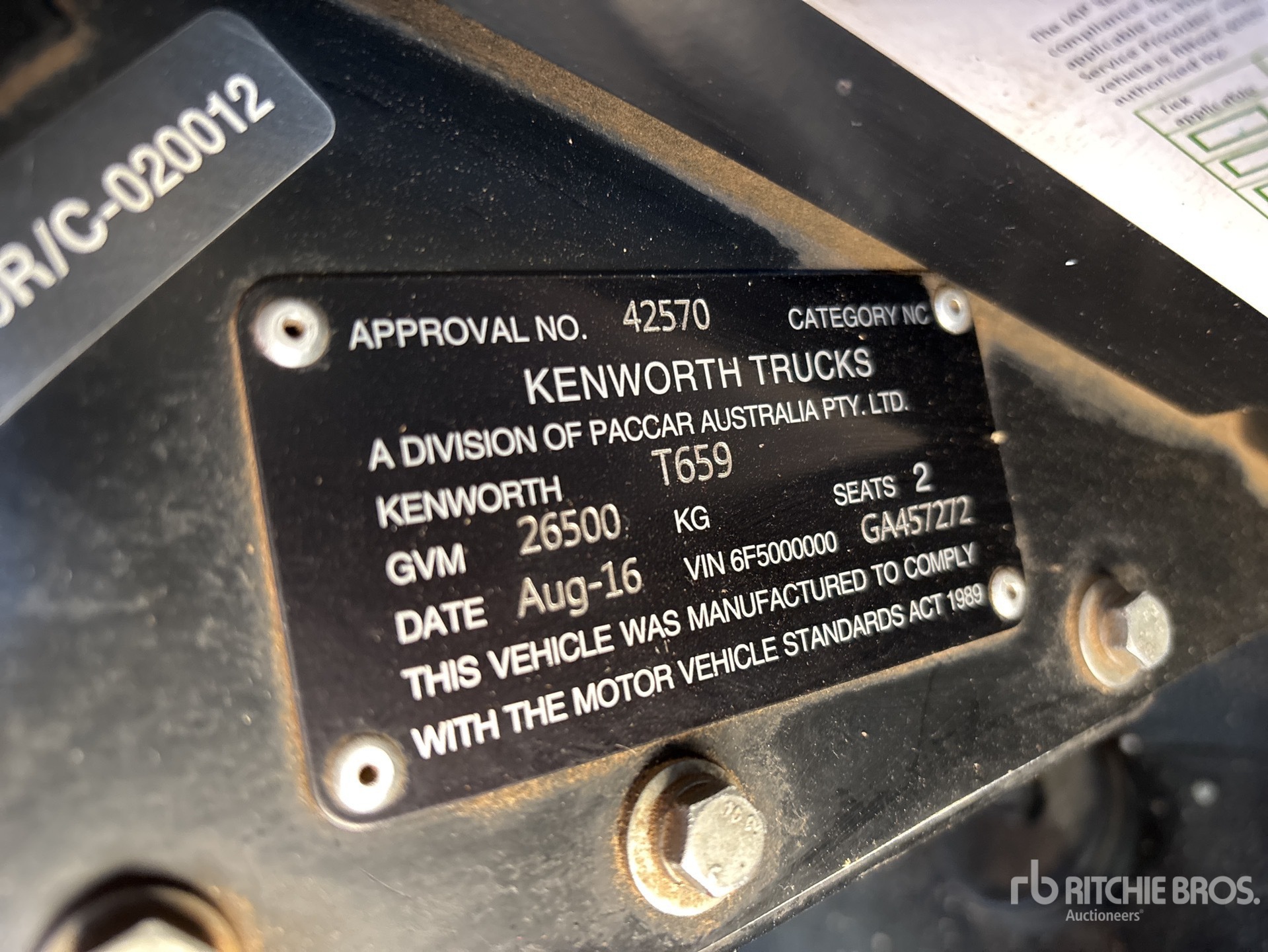 2016 Kenworth T659