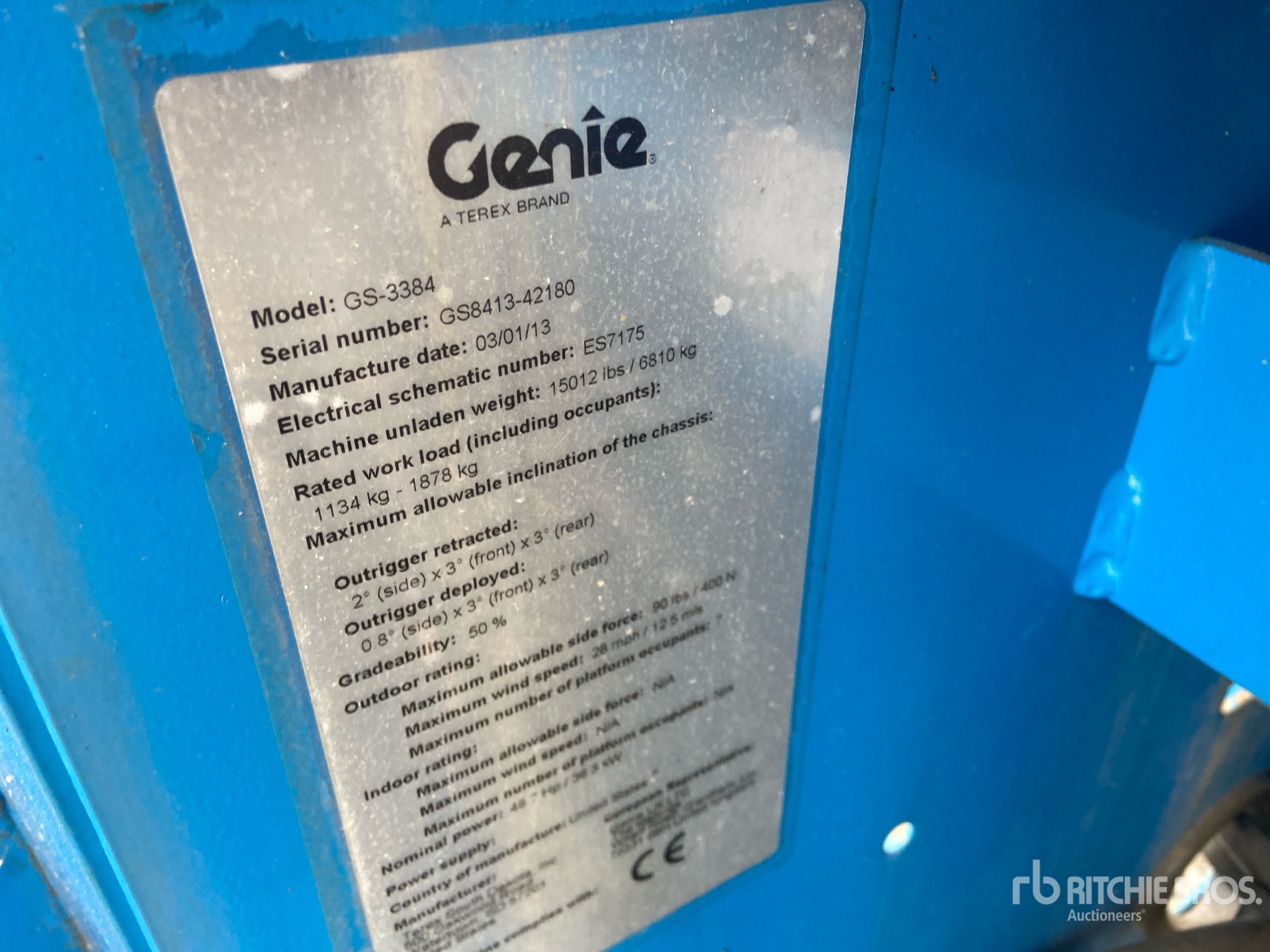 2013 Genie GS-3384