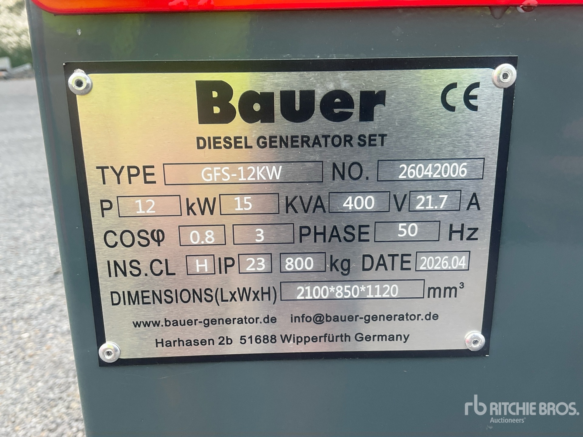 2026 Bauer GFS-12 ATS