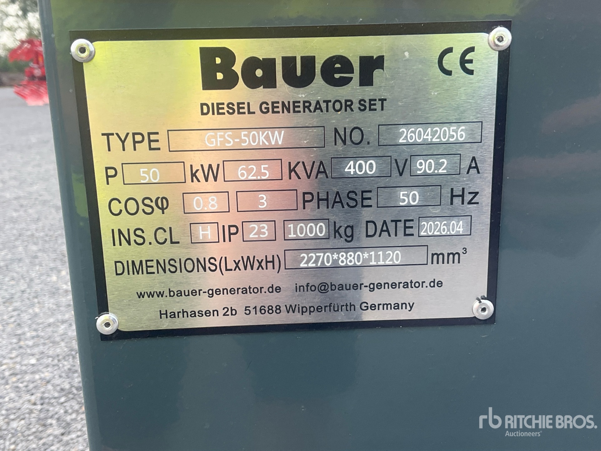 2026 Bauer GFS-50 ATS