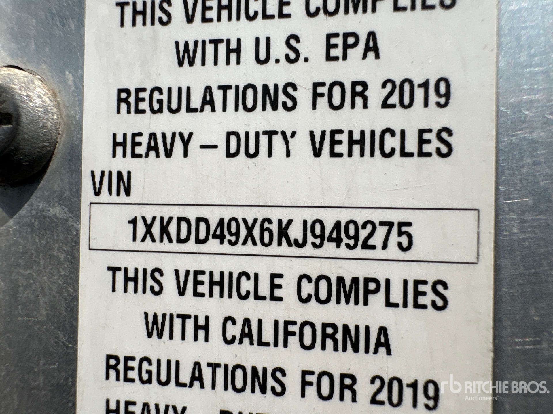 2019 Kenworth T800