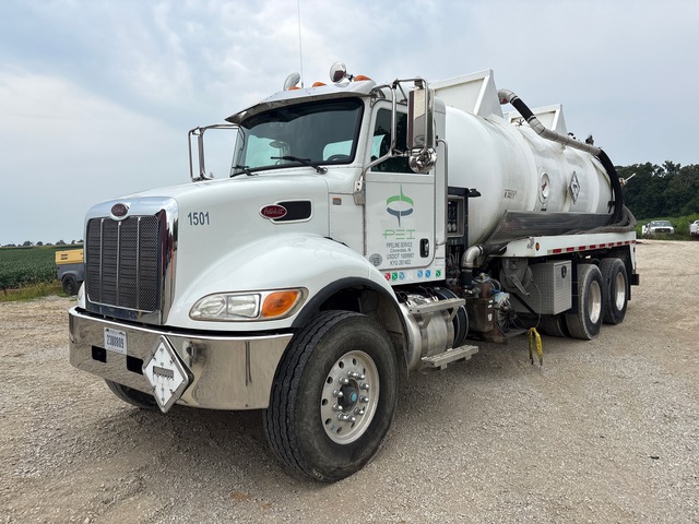 2014 Brenner on 2015 Peterbilt 348 6x4 Vacuum Tanker Truck