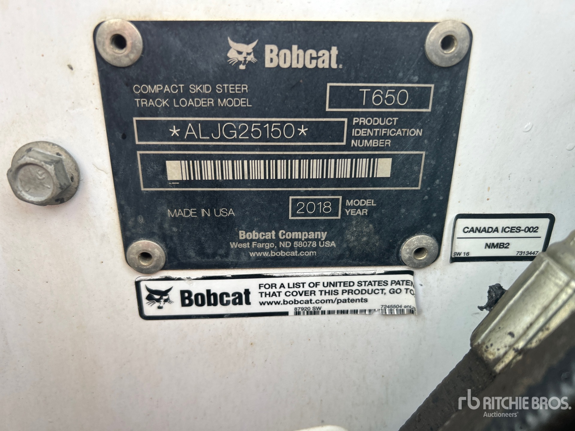 2018 Bobcat T650