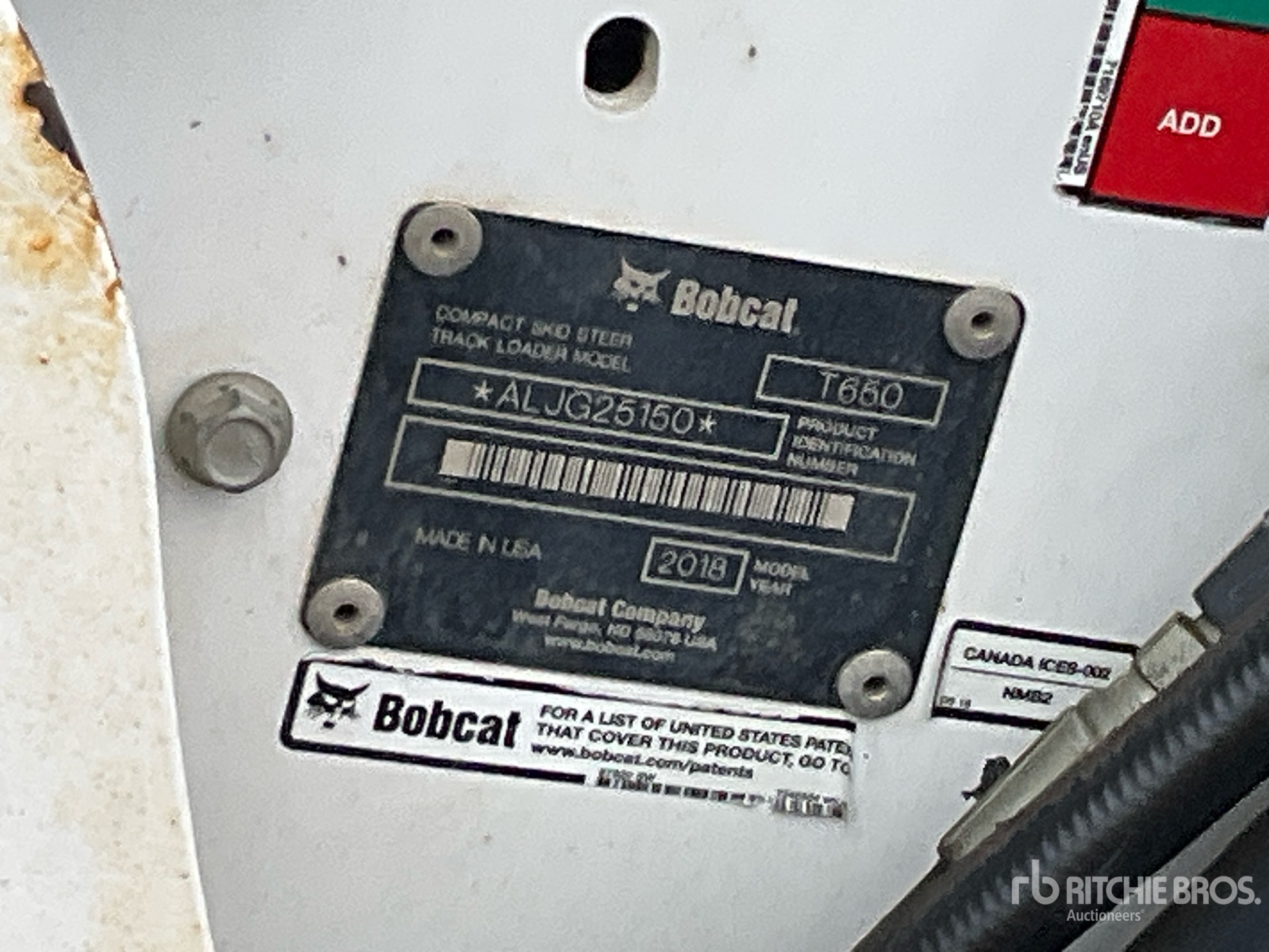 2018 Bobcat T650