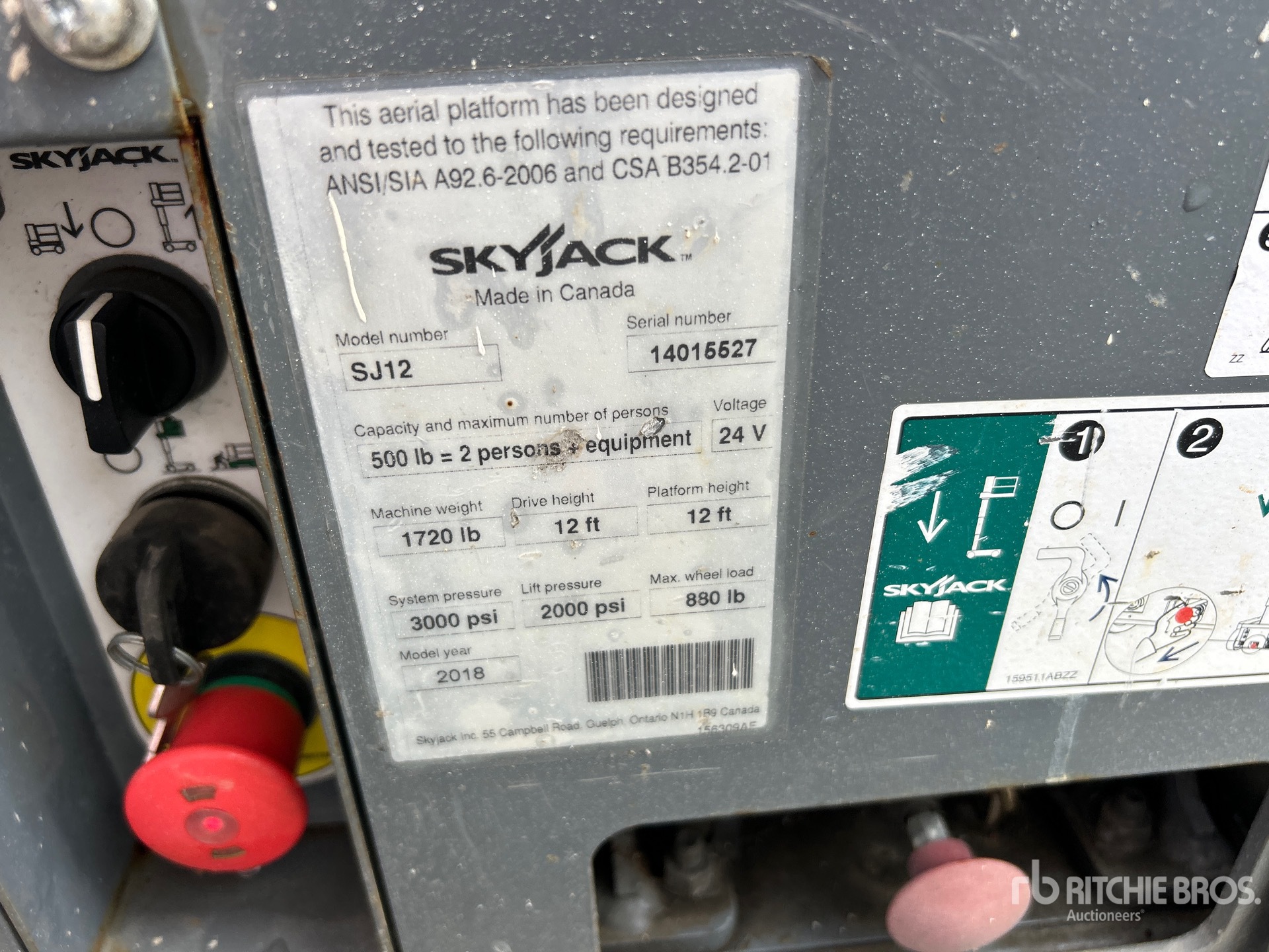 2018 Skyjack SJ12