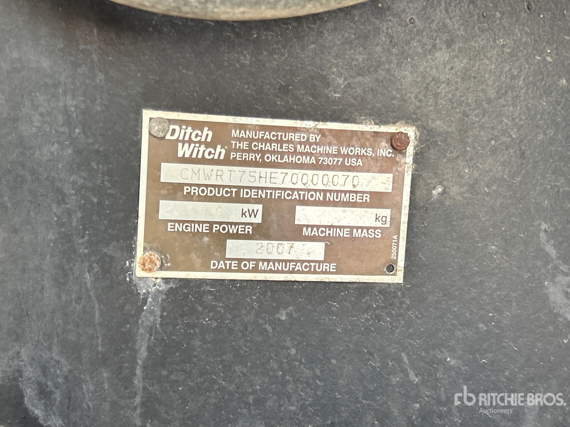 2007 Ditch Witch RT75-H