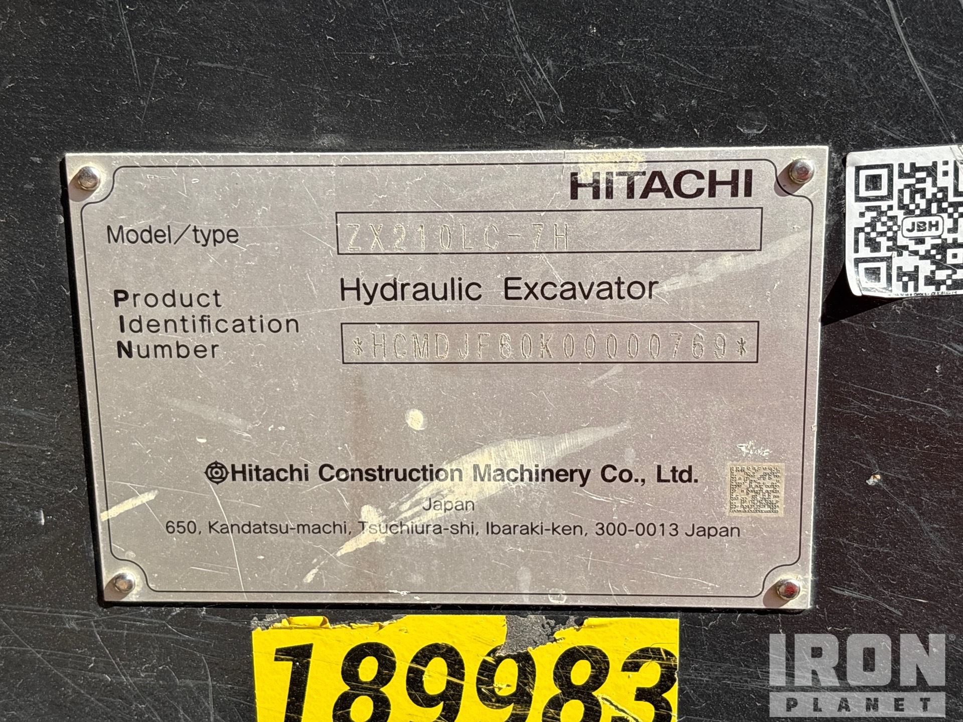 2026 Hitachi ZX210LC-7H