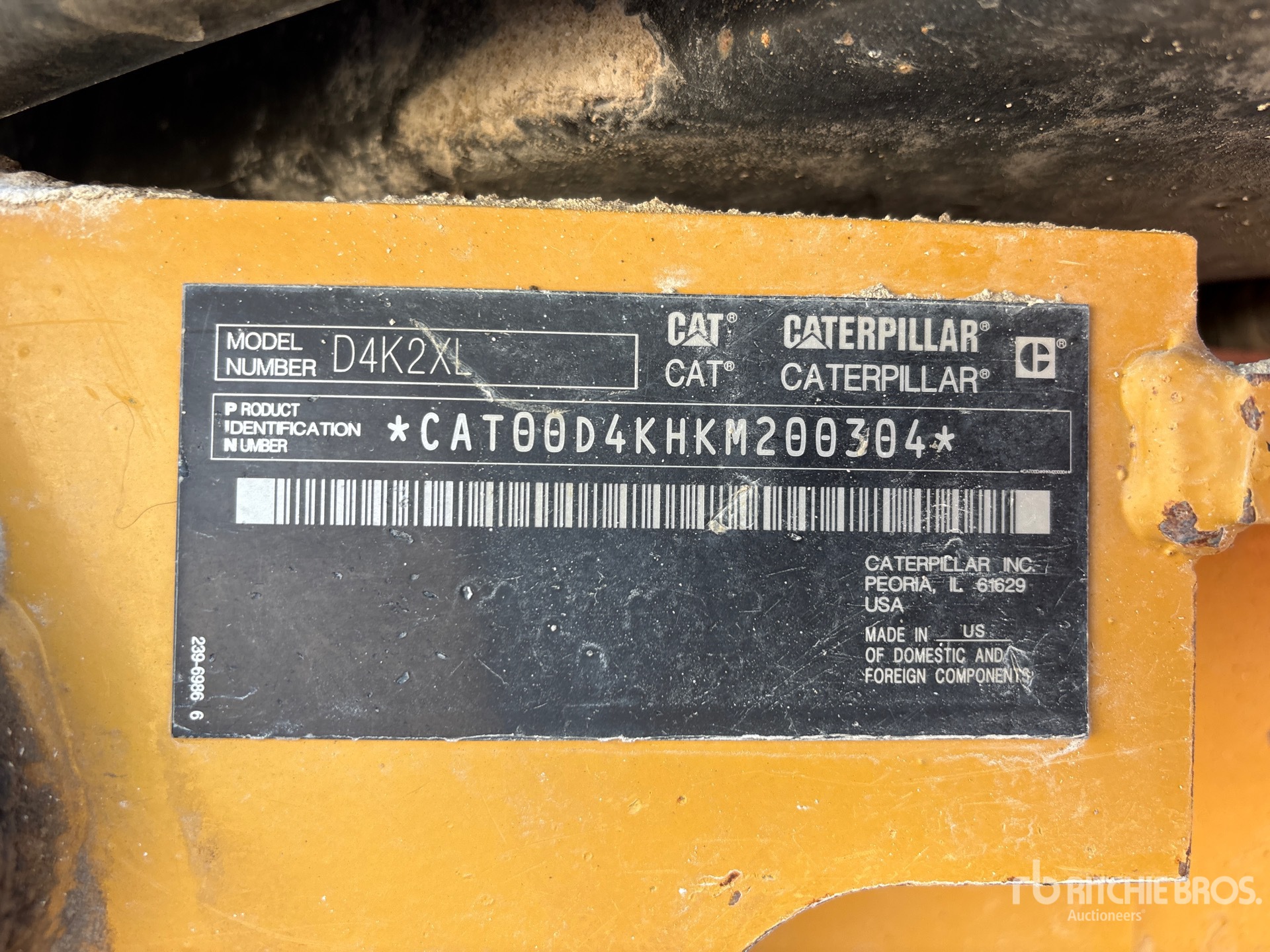 2016 Caterpillar D4K2 XL