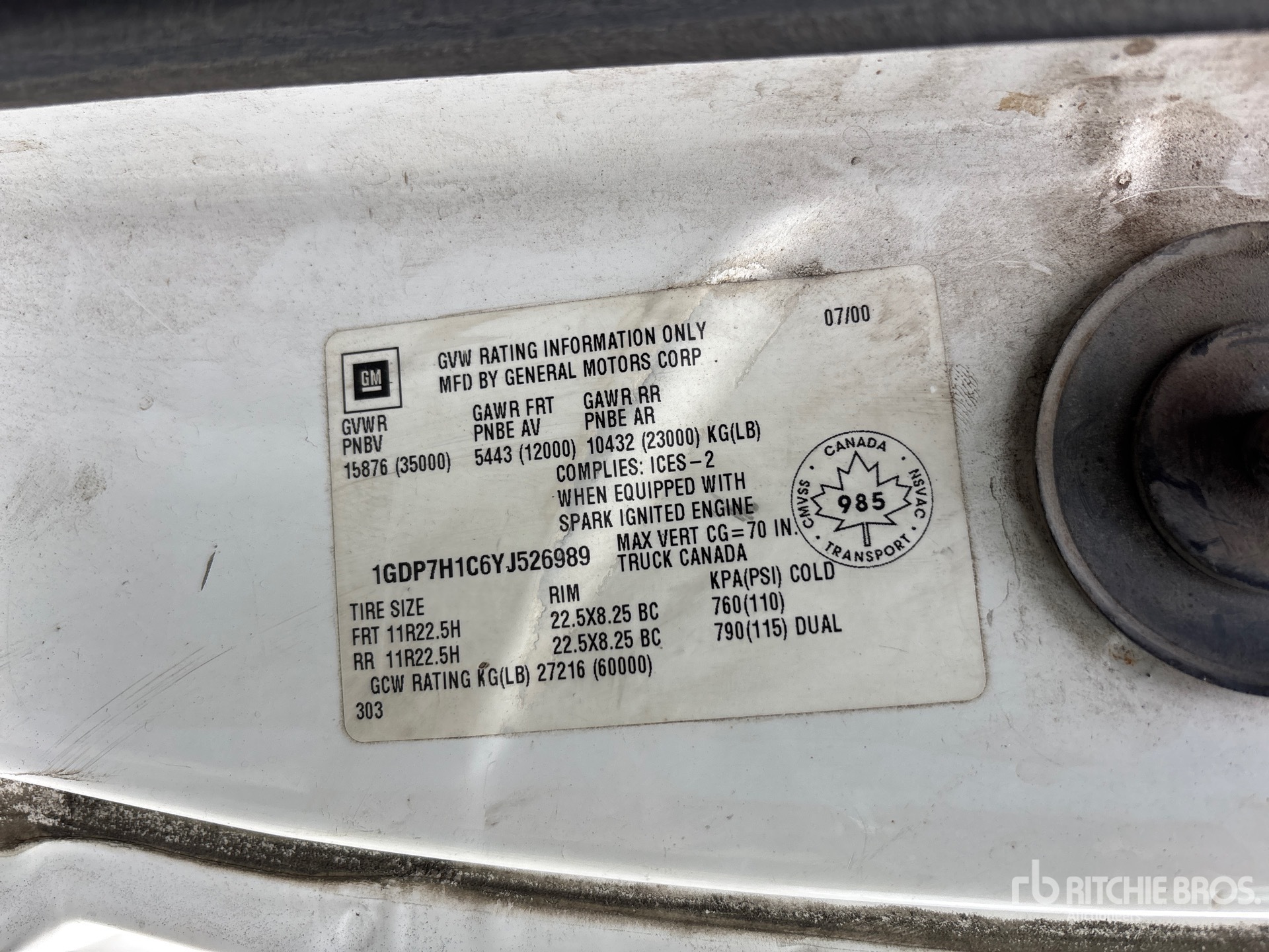 2000 GMC C7500