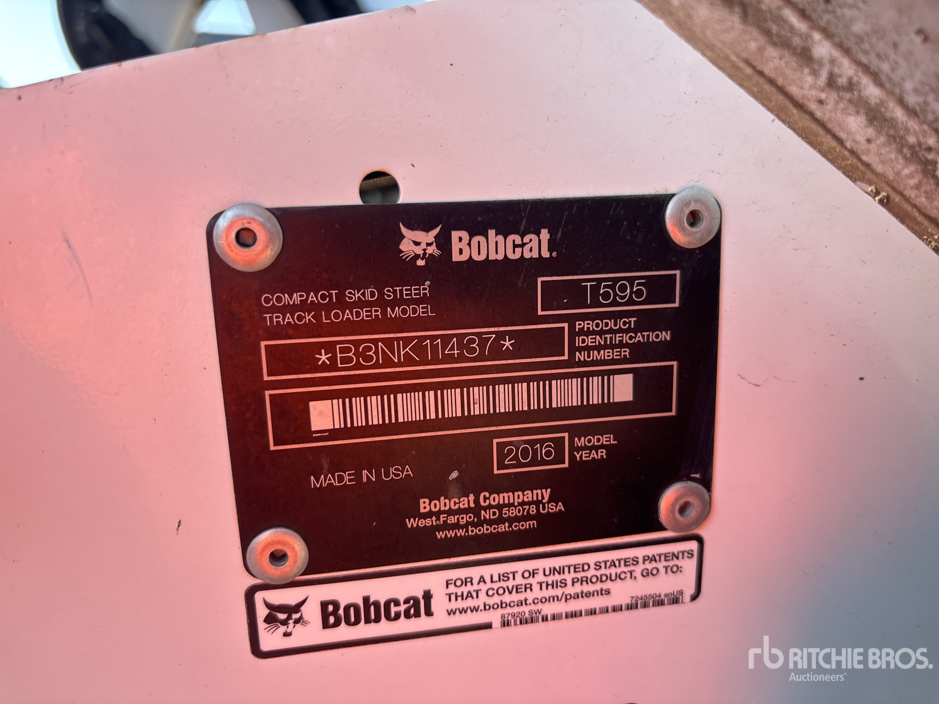 2016 Bobcat T595