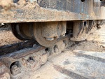 Undercarriage with Left Track Rollers