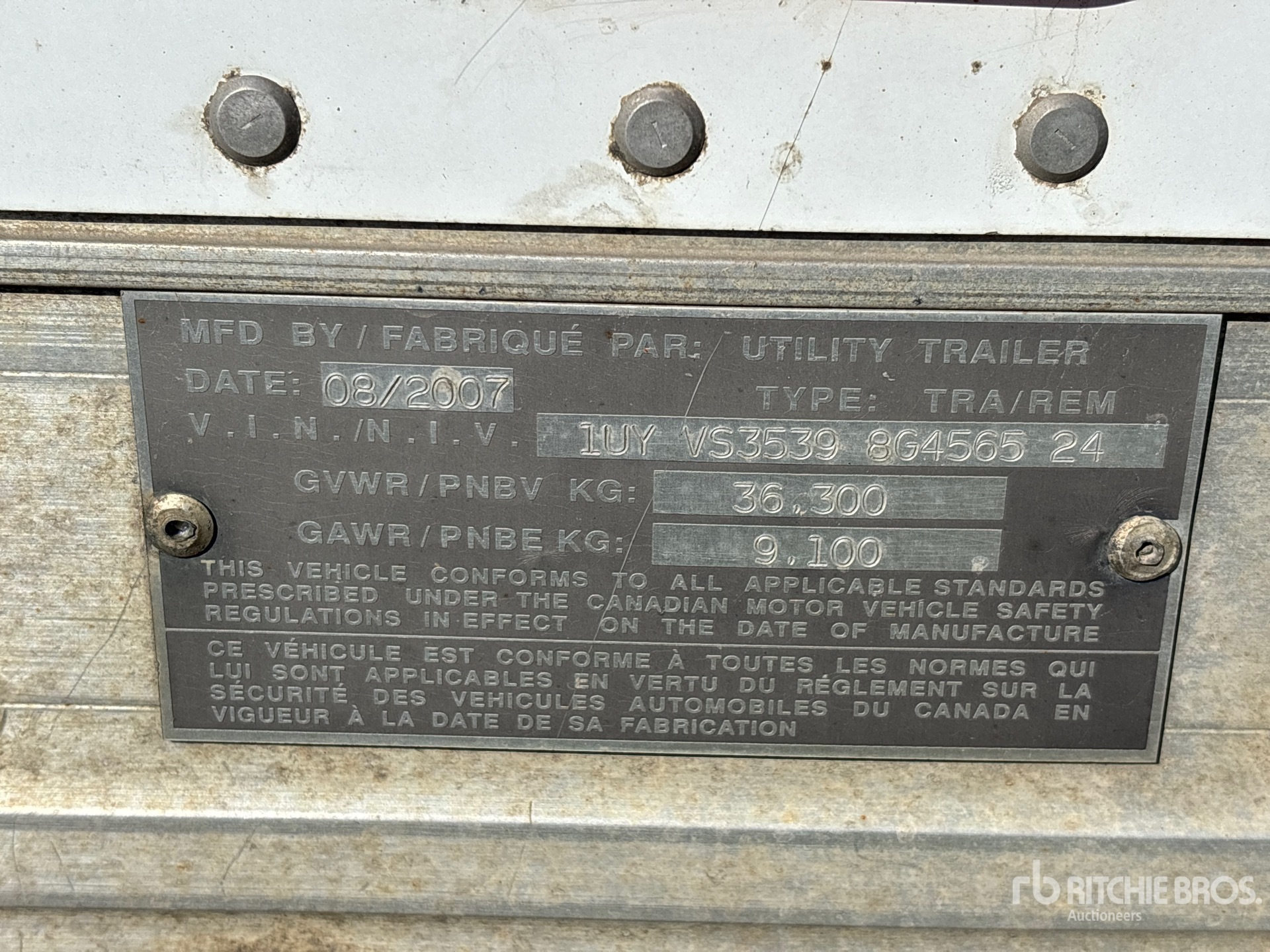 2008 Utility 53 FT TRI/A