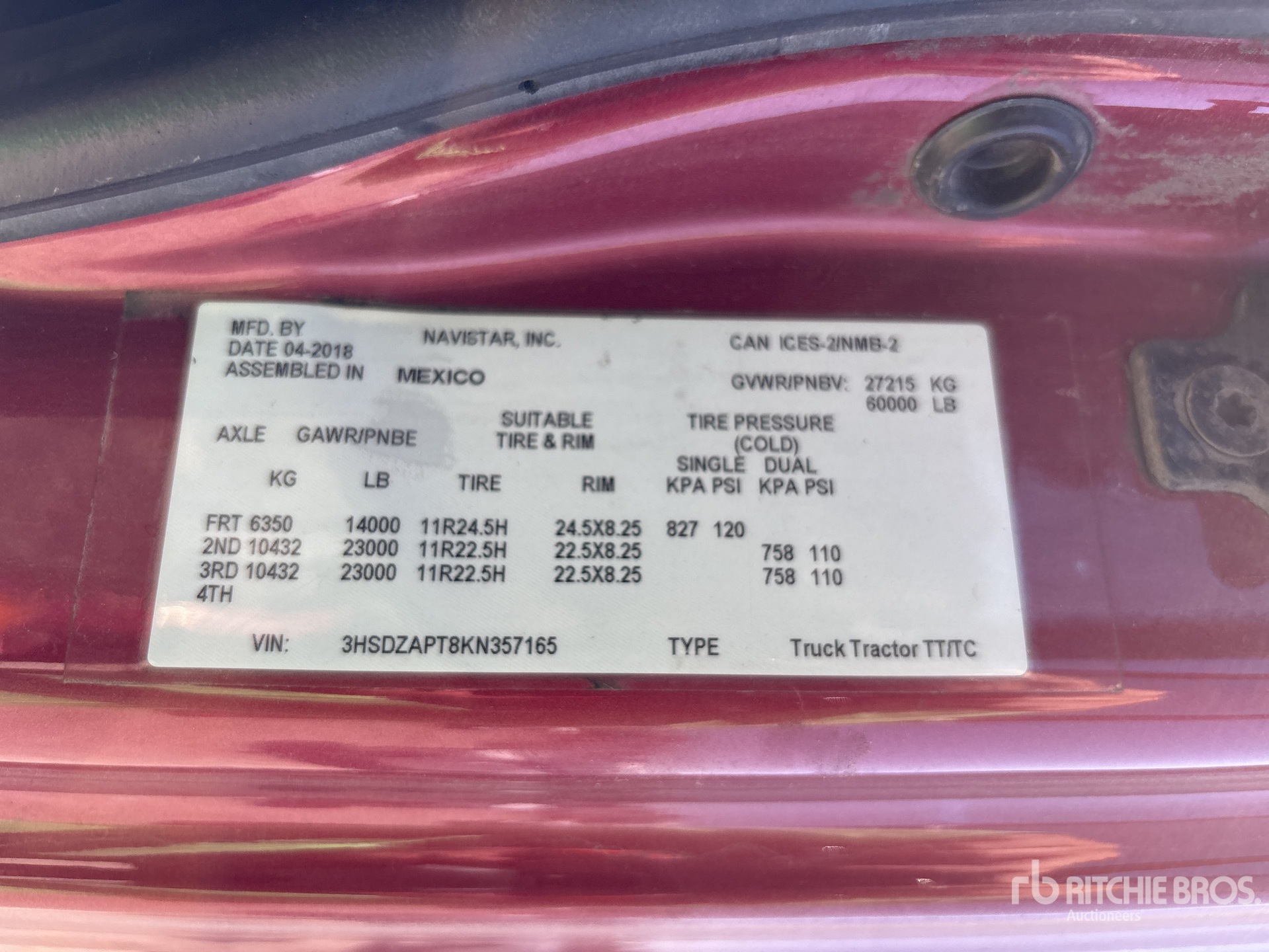 2019 International LT625