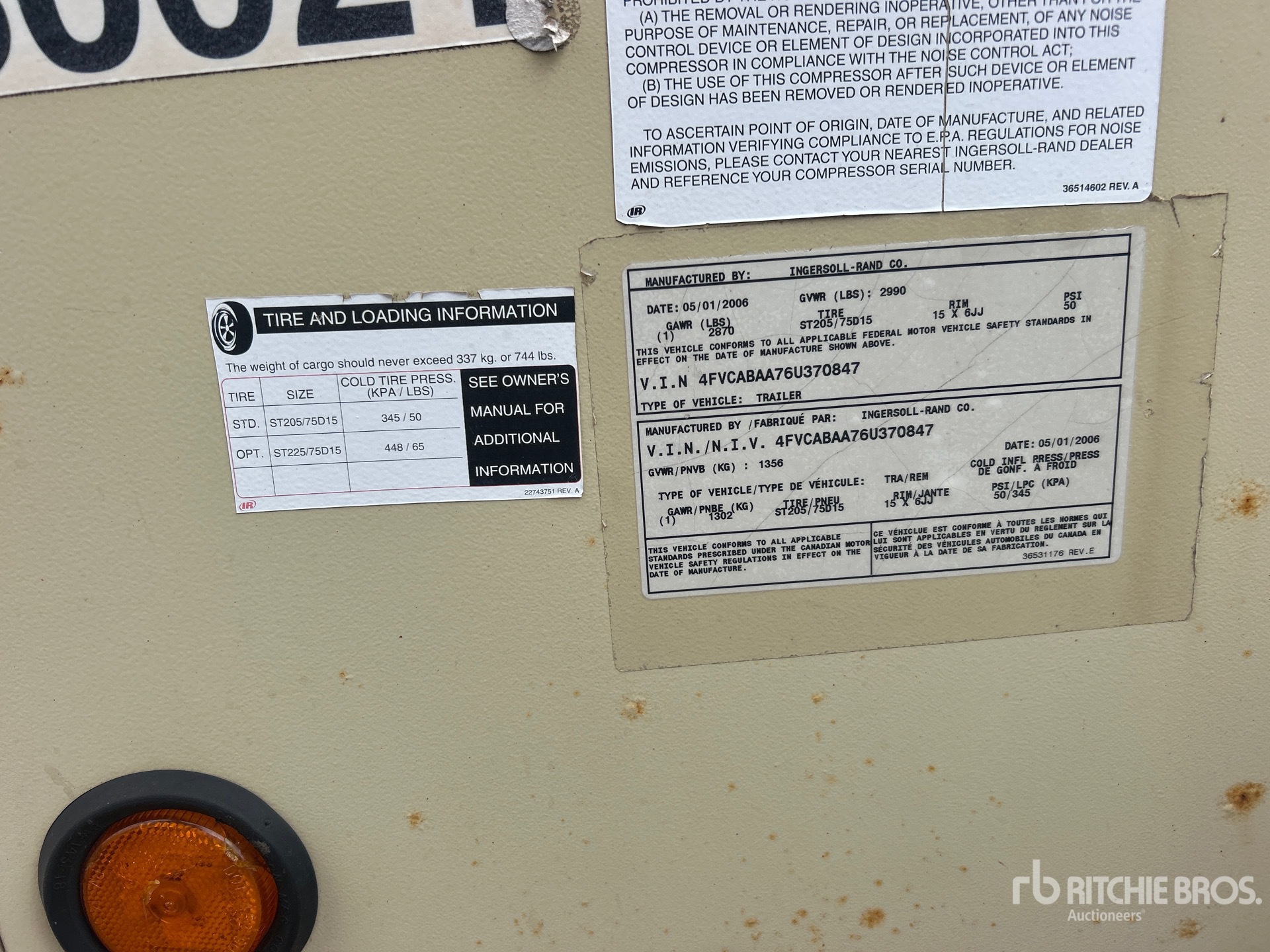 2006 Ingersoll Rand P185WJD